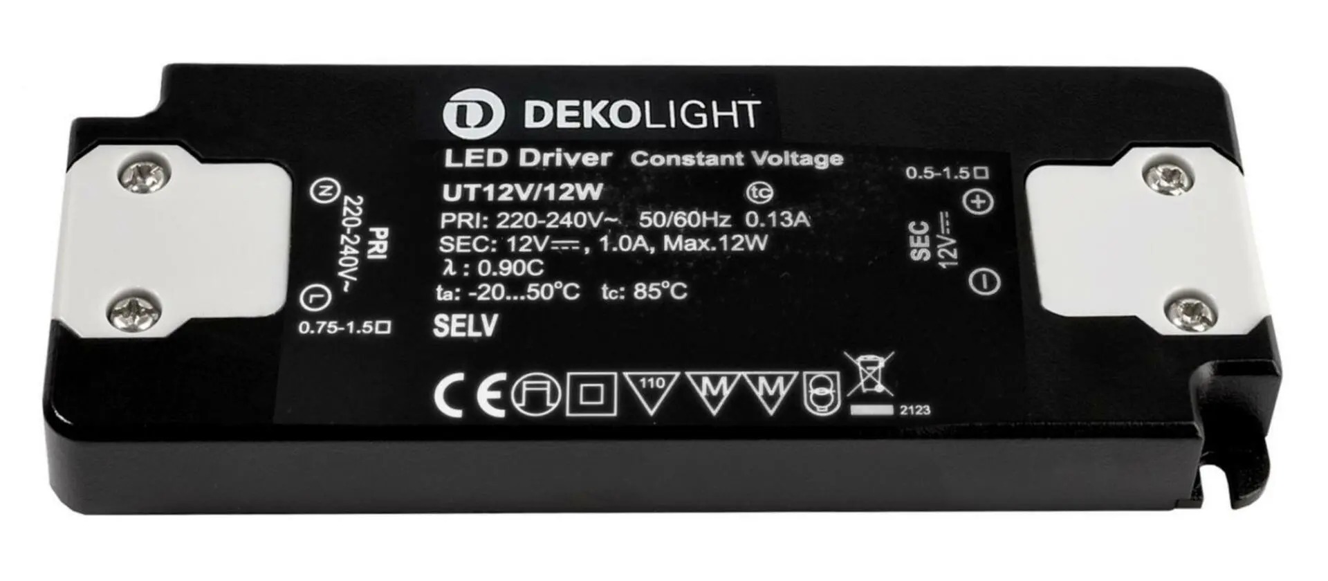 IMPR 862231 Deko-Light LED-napájení FLAT, CV, UT12V/12W konstantní napětí 0-1000 mA IP20 12V DC 12,00 W - DEKOLIGHT