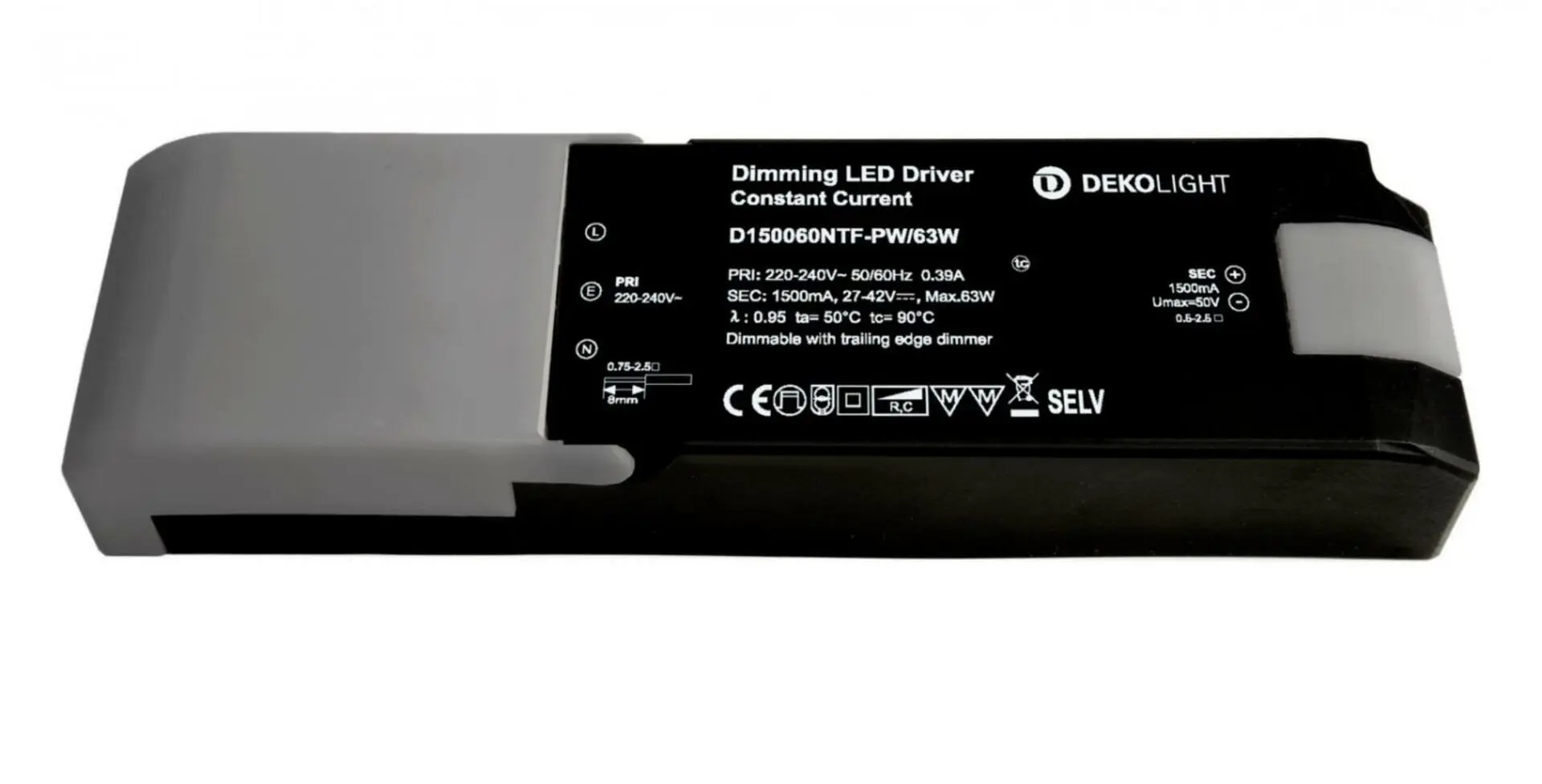 IMPR 862259 Deko-Light napájení (CC, DC) stmívatelné, QUICK, CC, 1500mA, 27-42V, 60W, konstantní proud - DEKOLIGHT
