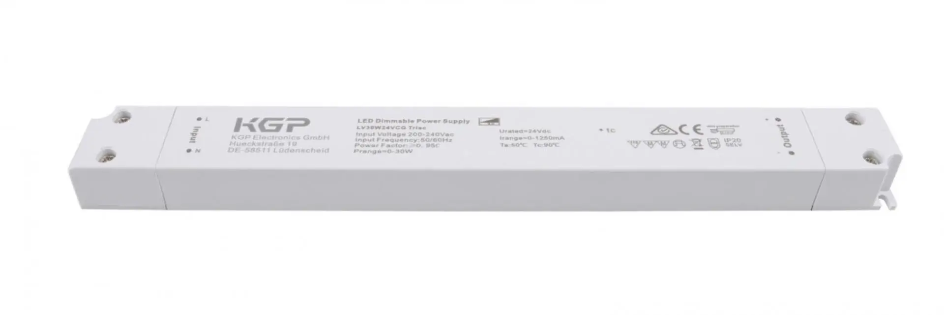 DEKO-LIGHT KGP napájení (CV, DC) stmívatelné - KGP, Long-Flat, DIM, CV, LV30W24CG Triac 862277