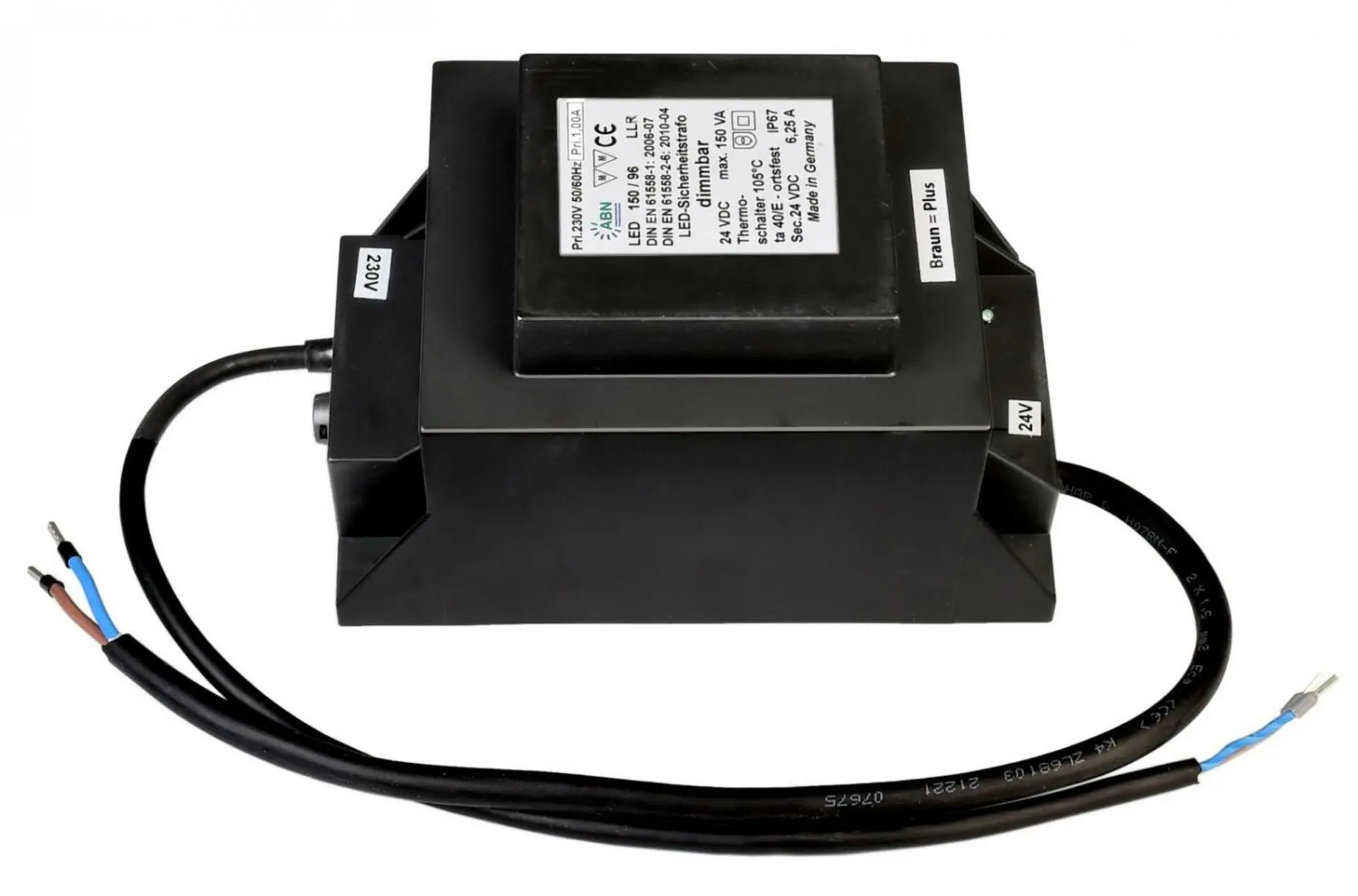 Deko-Light ABN napájení LED bezpečnostní trafo 150VA/24V DC konstantní napětí IP67 stmívatelné 24V DC 150VA 872046