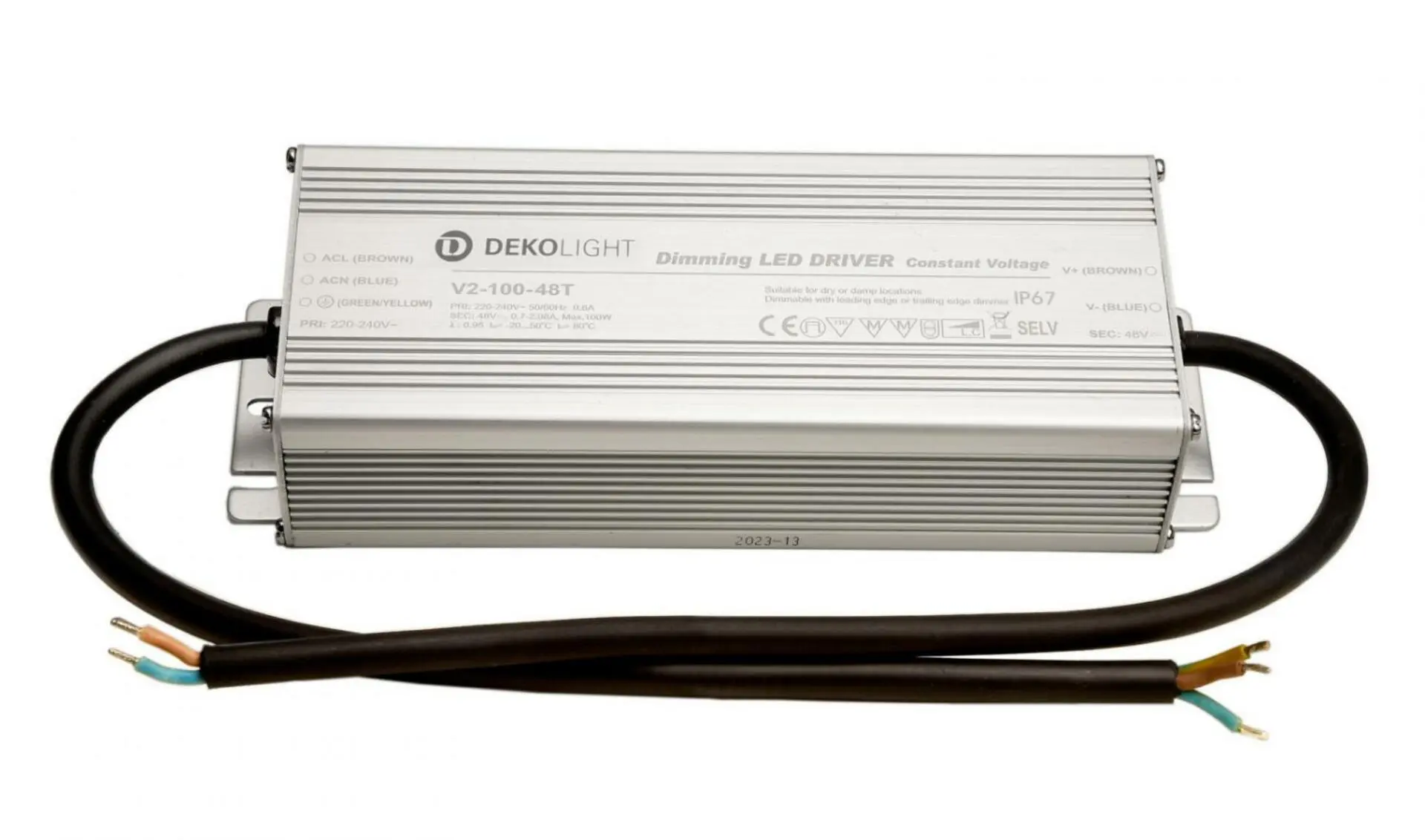 IMPR 872142 Deko-Light napájení (CV, DC) stmívatelné, LED-napájení, IP, DIM, CV, konstantní napětí 700-2080 mA IP67 stmívatelné 48V DC 33-100 W - DEKOLIGHT