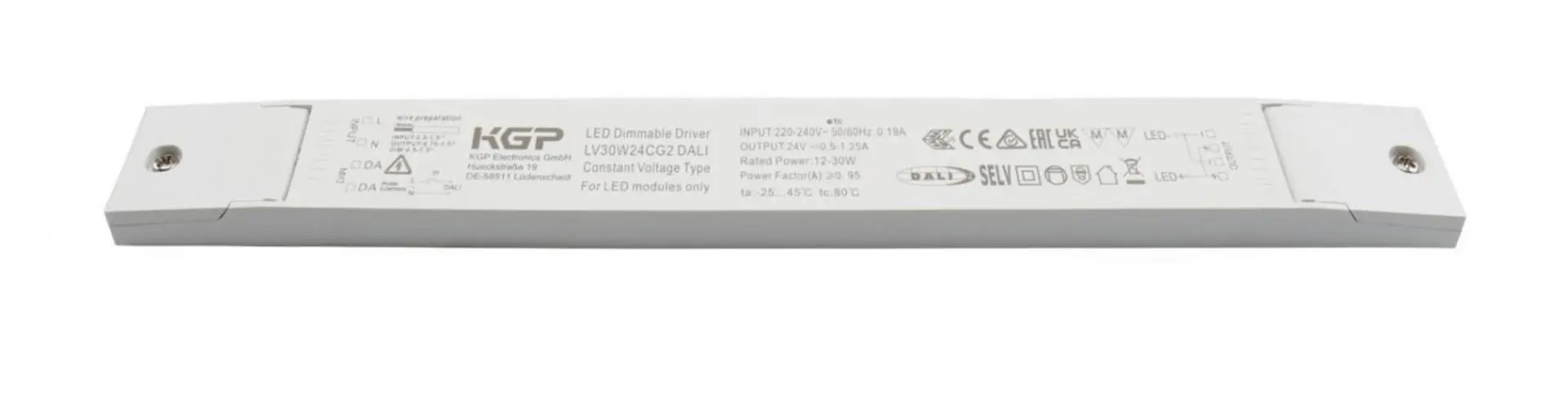 IMPR 872146 KGP napájení (CV, DC) stmívatelné - KGP, Long-Flat, DIM, CV, LV30W24CG2 DALI - DEKOLIGHT