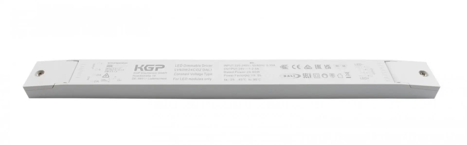 DEKO-LIGHT KGP napájení (CV, DC) stmívatelné - KGP, Long-Flat, DIM, CV, LV60W24CG2 DALI 872147