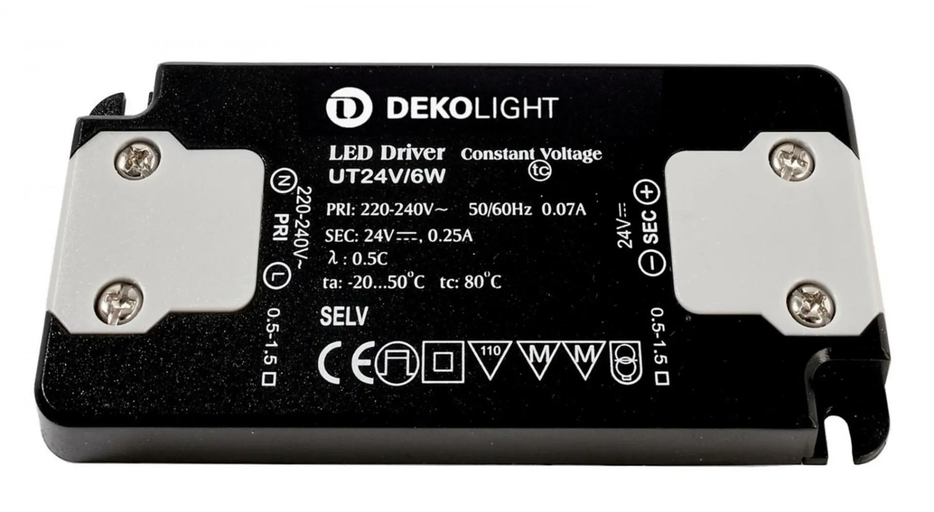 IMPR 872630 LED napaječ Flat 230V AC / 50Hz / 24V 6W - DEKOLIGHT