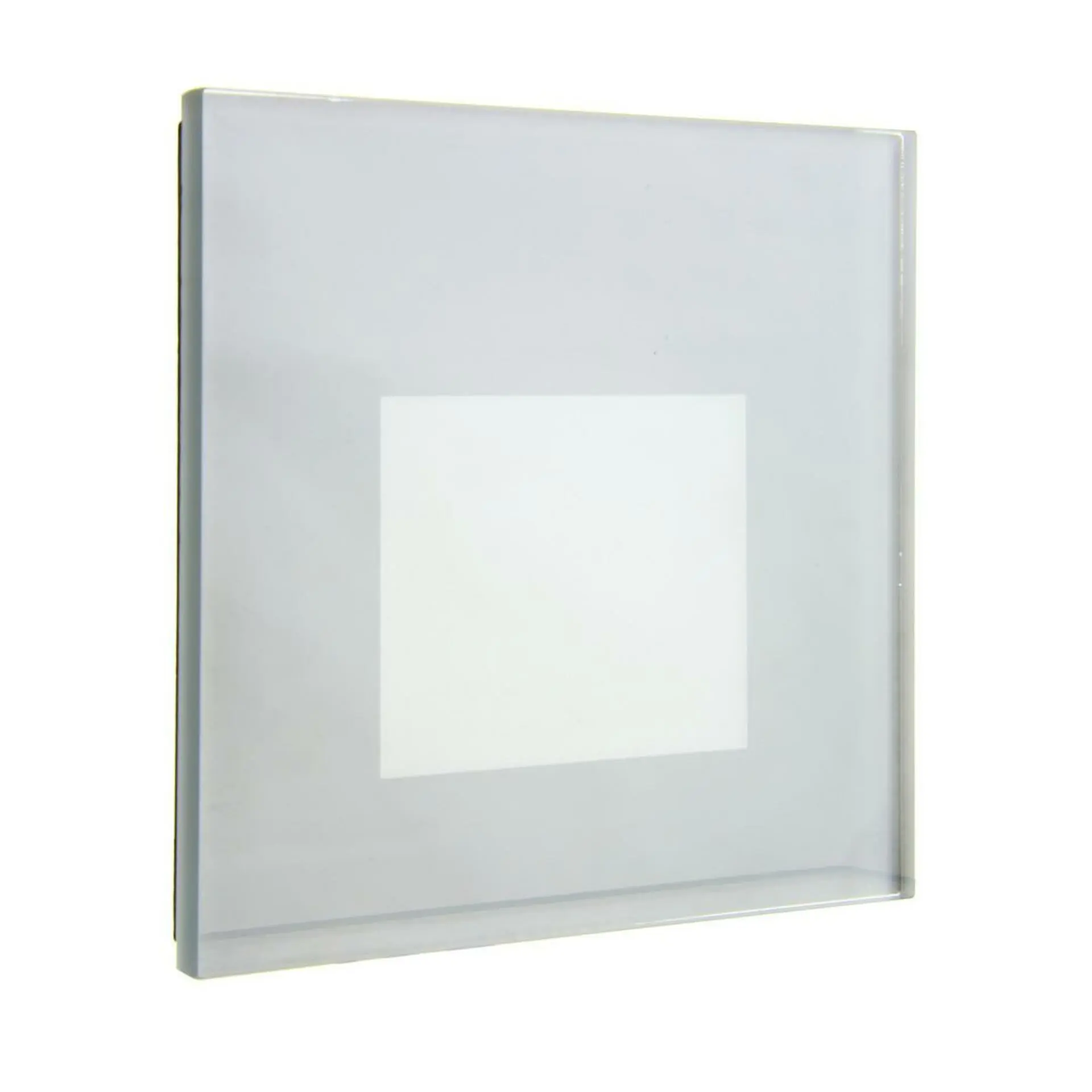 Deko-Light příslušenství - sklo-kryt mléčné hranaté stříbrné pro Alwaid 930860