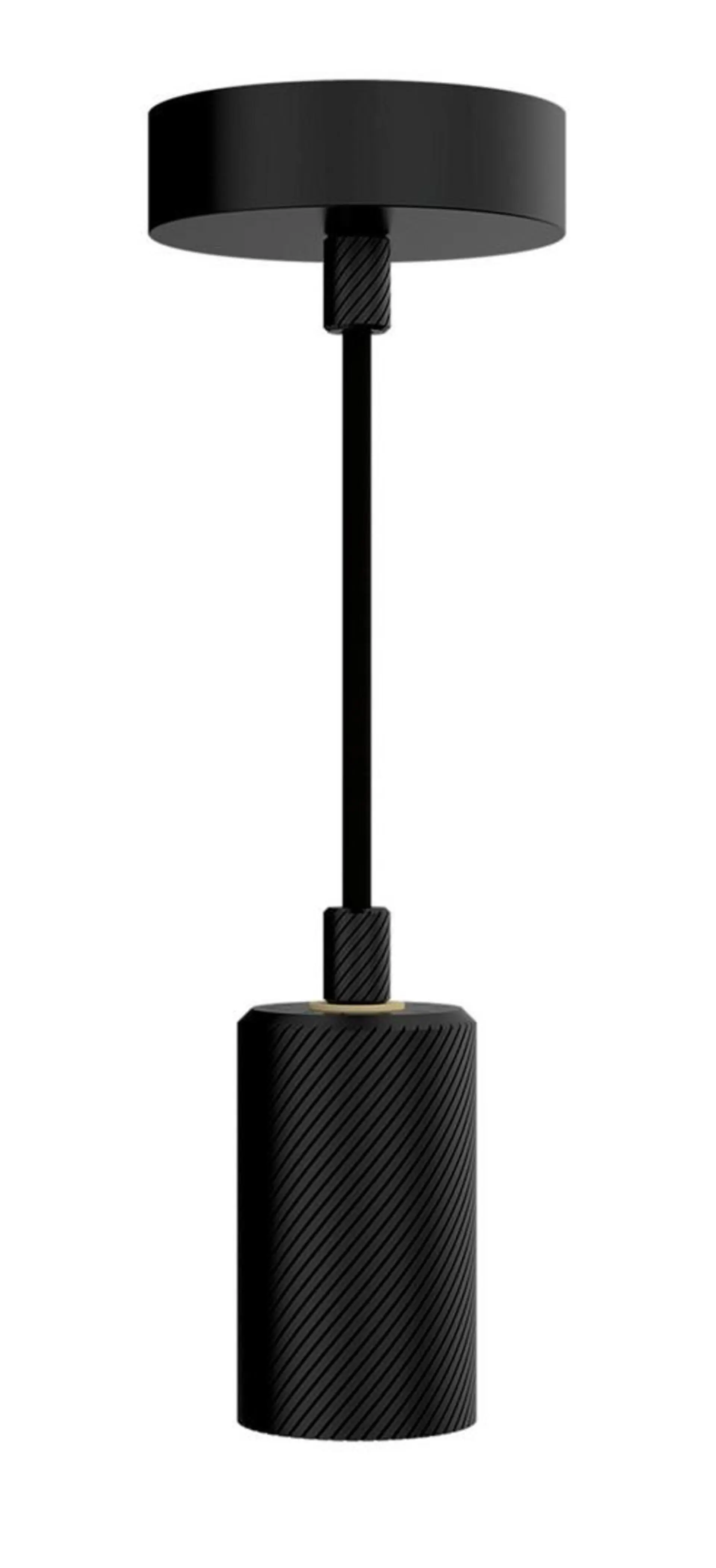 IMPR 930908 Segula závěsné svítidlo E27 patice pro designovou žárovku, černá, 2m látkový kabel a baldachýn - DEKOLIGHT