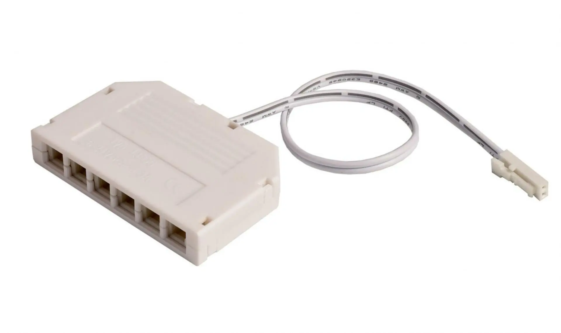 IMPR 940065 Deko-Light příslušenství - MINI-AMP 6-násobný rozbočovač (1x zástrčka, 6x zásuvka) 20cm, 12V/24V, max 3A, IP20 - DEKOLIGHT