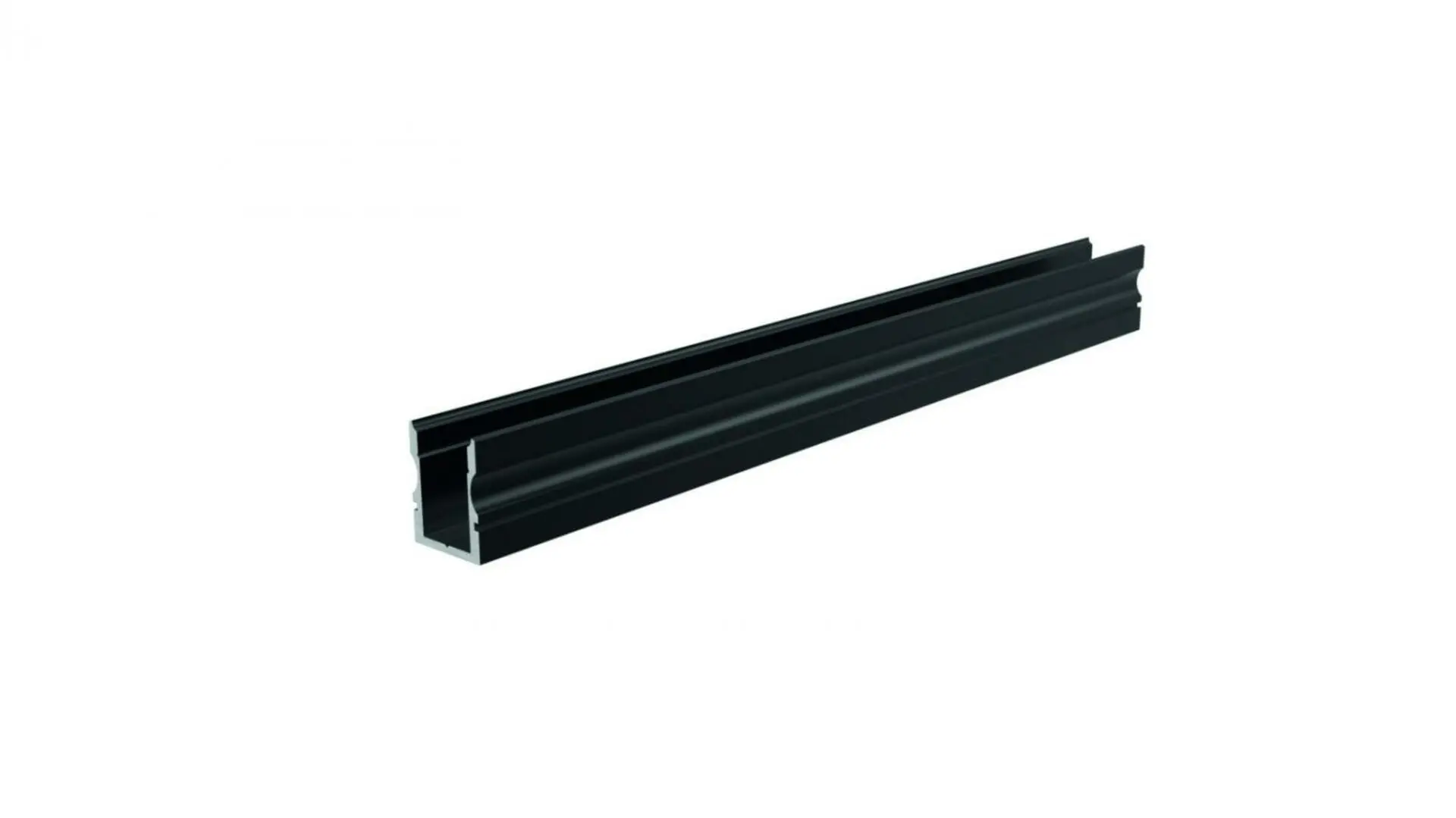 IMPR 970103 AU-02-08 vysoký U-profil pro 8 - 9,3 mm LED pásek matná černá - DEKOLIGHT