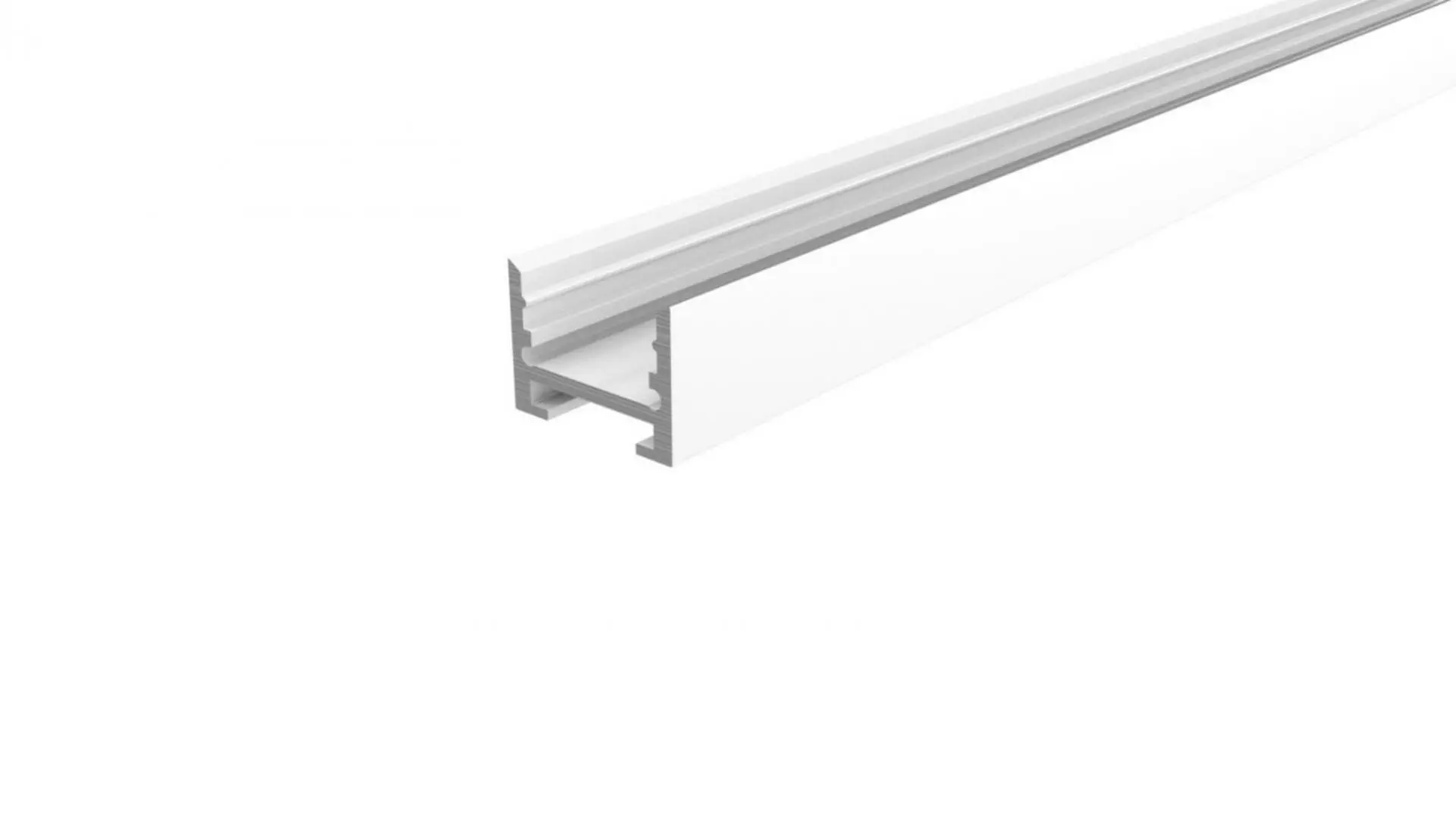 IMPR 970285 Reprofil drážkový profil U-vysoký AU-10-12 bílá lakovaná 3000 mm - DEKOLIGHT