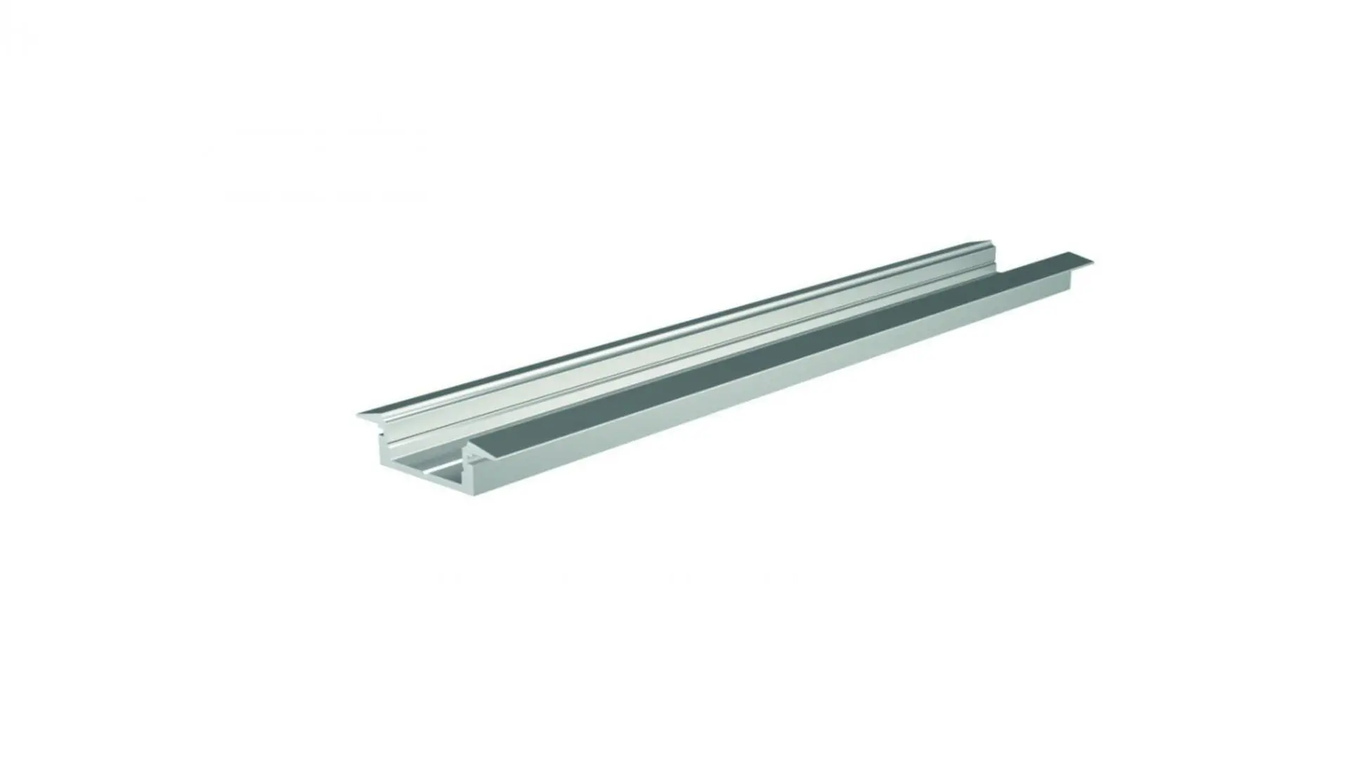 IMPR 975041 ET-01-12 plochý T-profil pro 12 - 13,3 mm LED pásek matná stříbrná - DEKOLIGHT