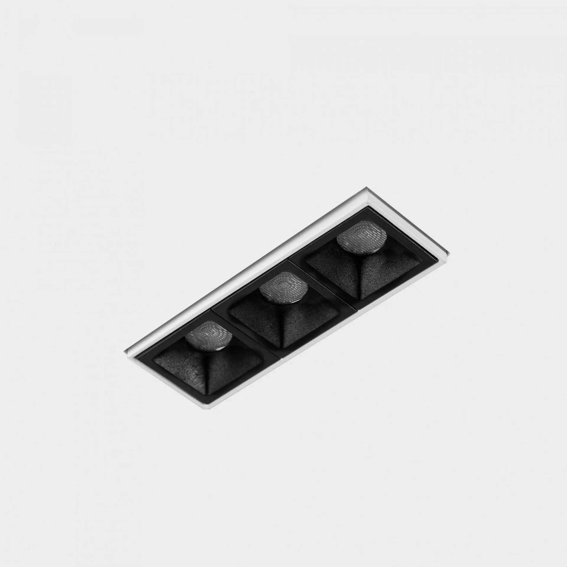 KOHL LIGHTING KOHL-Lighting NSES bezrámečkové zapuštěné svítidlo 95x35 mm bílá-černá 6 W 15D CRI 90 3000K PUSH