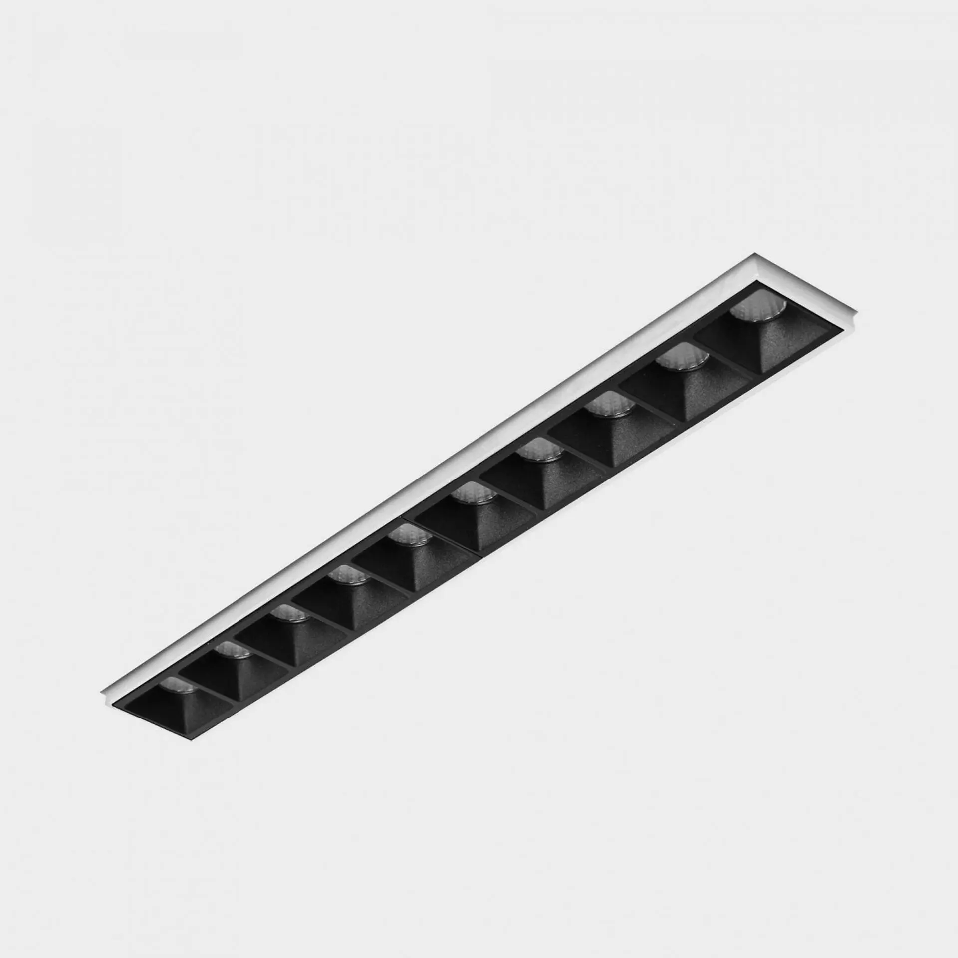 KHL K51300.03.TR.WH-BK.45.ST.9.30 NSES bezrámečkové zapuštěné svítidlo 270x35 mm bílá-černá 20 W CRI 90 3000K Non-Dimm - KOHL-Lighting