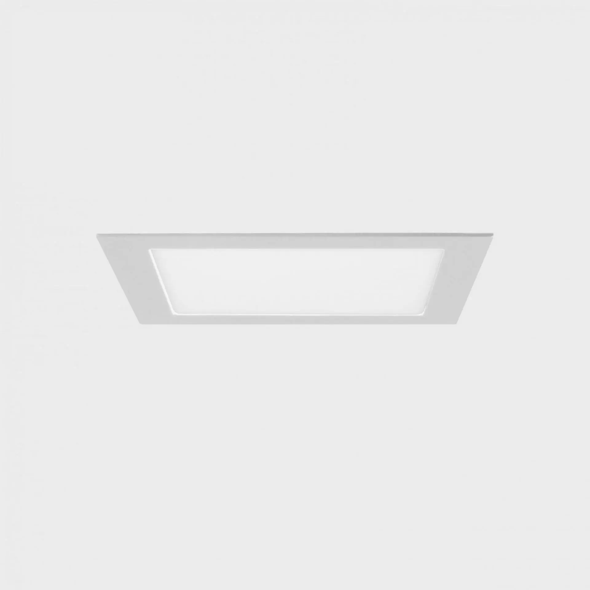 KOHL LIGHTING KOHL-Lighting DISC SQ zapuštěné svítidlo s rámečkem 225X225 mm bílá 20 W CRI 80 3000K PUSH