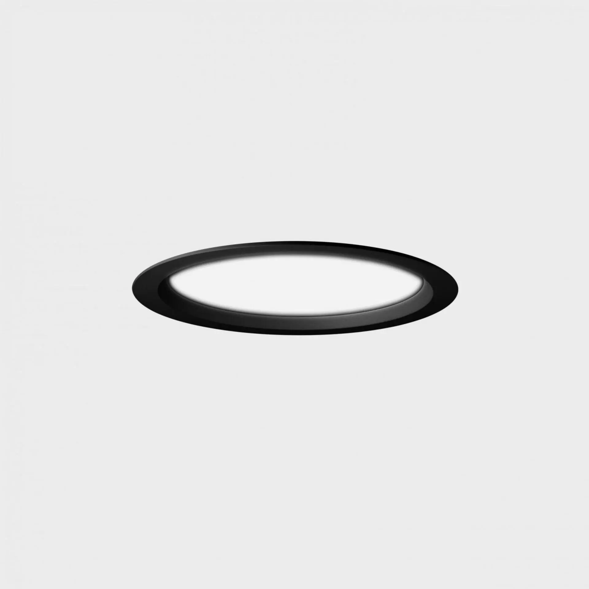 KOHL LIGHTING KOHL-Lighting LIM LACUS zapuštěné svítidlo s rámečkem pr. 108 mm černá 7 W CRI 80 3000K 1.10V