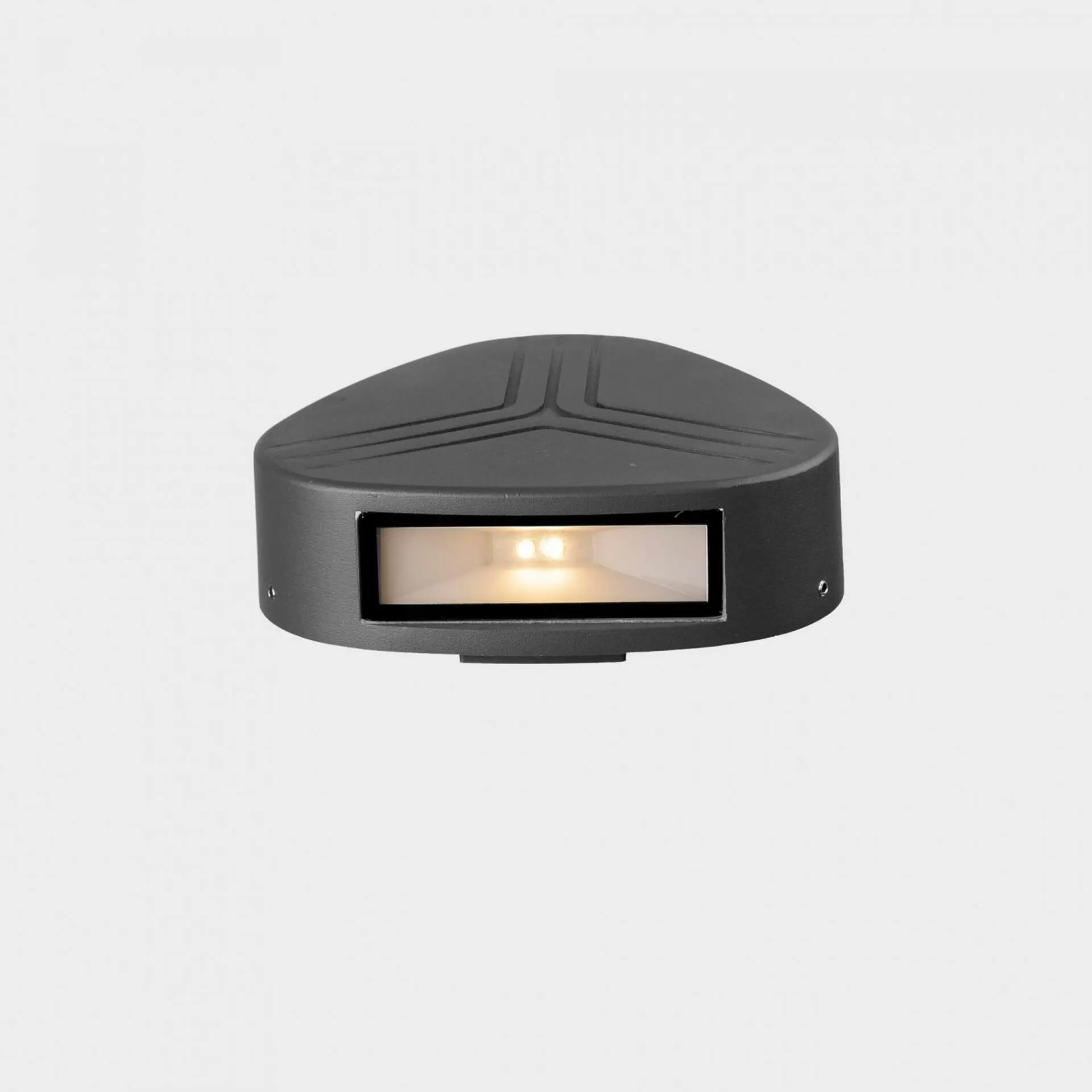 KHL K60008.01.WS.DG-DG.70.ST.8.30 Nástěnné svítidlo PRISMA DUE 138x143mm tamvě šedá 7W 3000K IP54 - KOHL-Lighting
