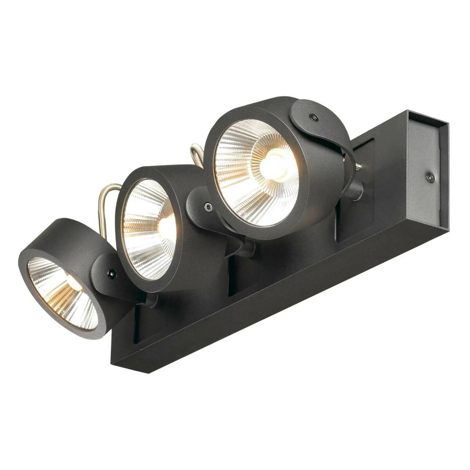 LA 1000131 KALU nástěnné a stropní svítidlo 3x LED 3000K černé 60° - BIG WHITE (SLV)