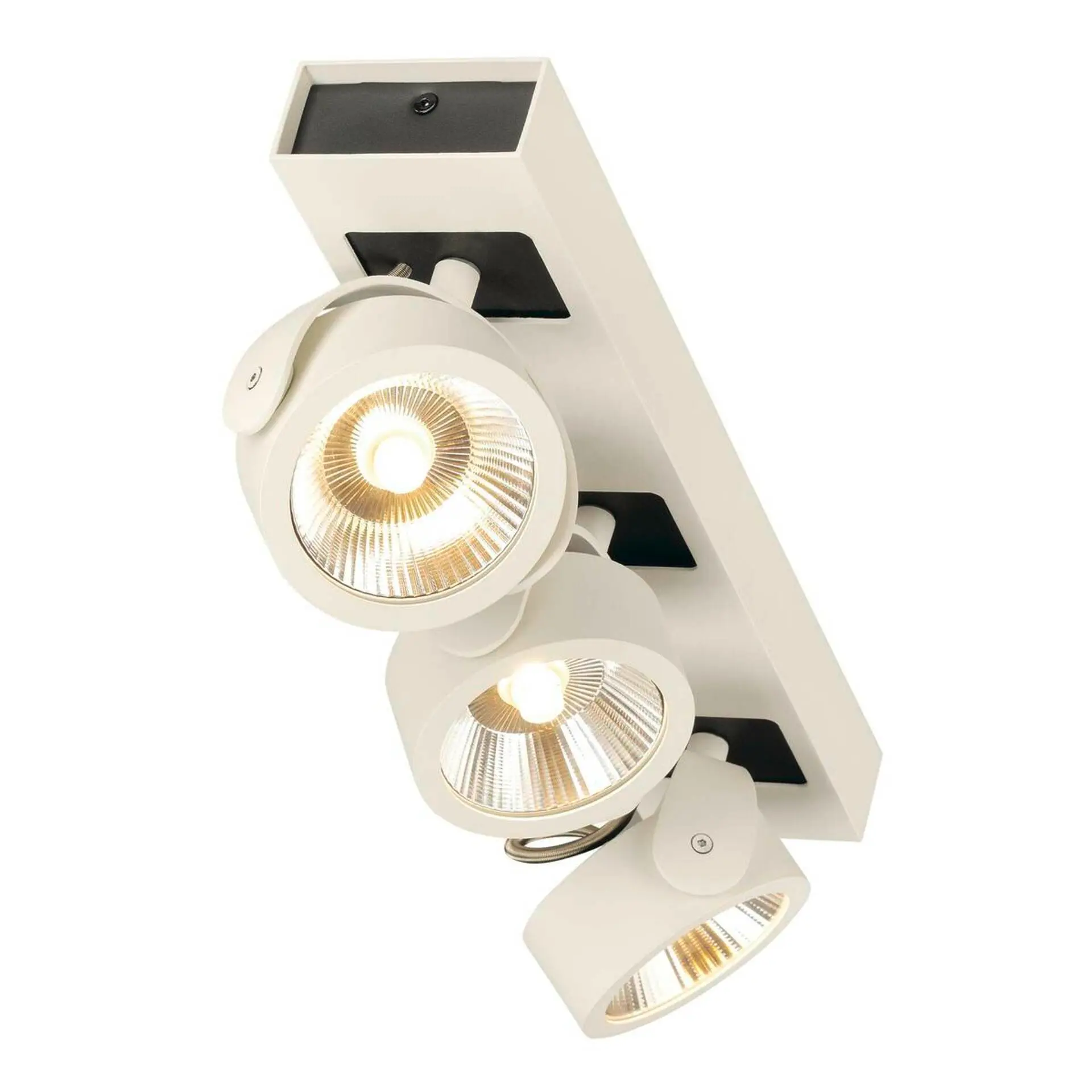 LA 1000132 KALU nástěnné a stropní svítidlo 3x LED 3000K bílé/černé 60° - BIG WHITE (SLV)