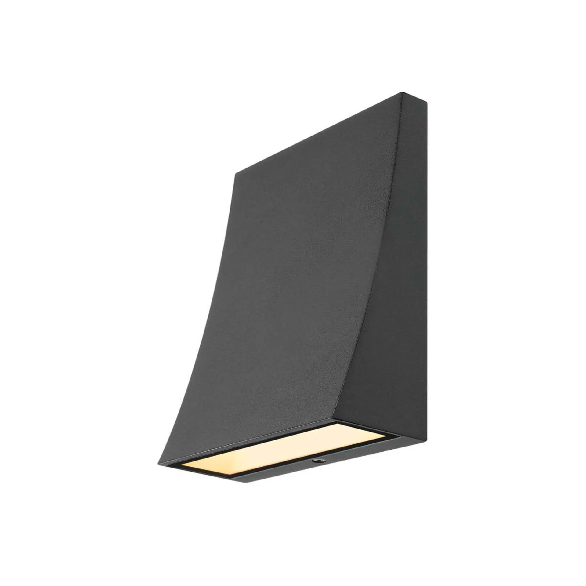 BIG WHITE SLV DELWA WIDE, venkovní nástěnné svítidlo, LED, 3000K, IP44, antracit, 6,5 W 1000342