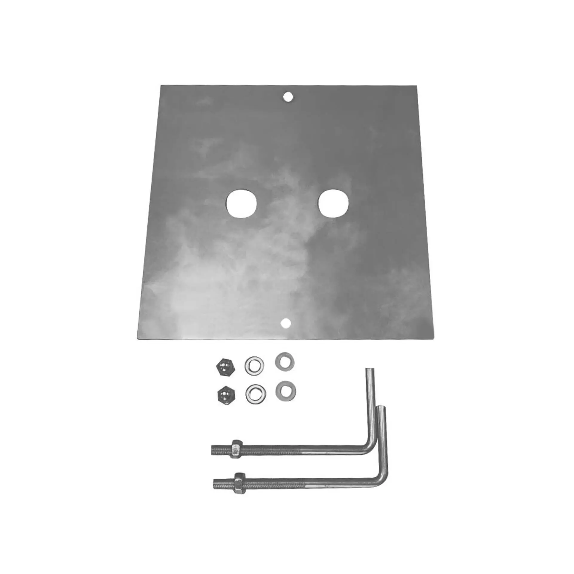 LA 1000343 BETONOVÉ KOTVY, pro SQUARE POLE a ROX ACRYL POLE, nerezová ocel 304 - BIG WHITE (SLV)