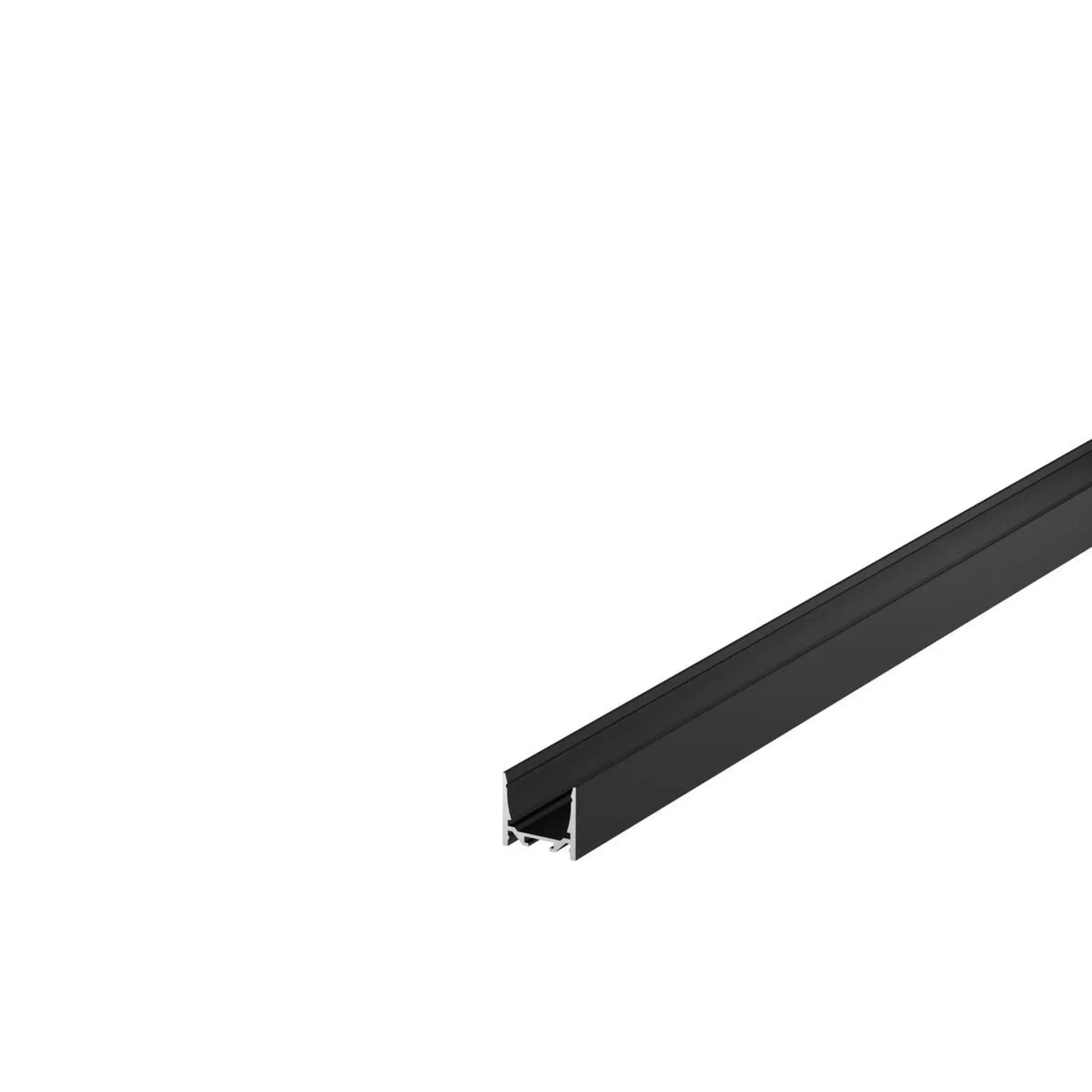 BIG WHITE SLV GRAZIA 20, profil na stěnu, LED, standard, hladký, 3m, černý 1000525