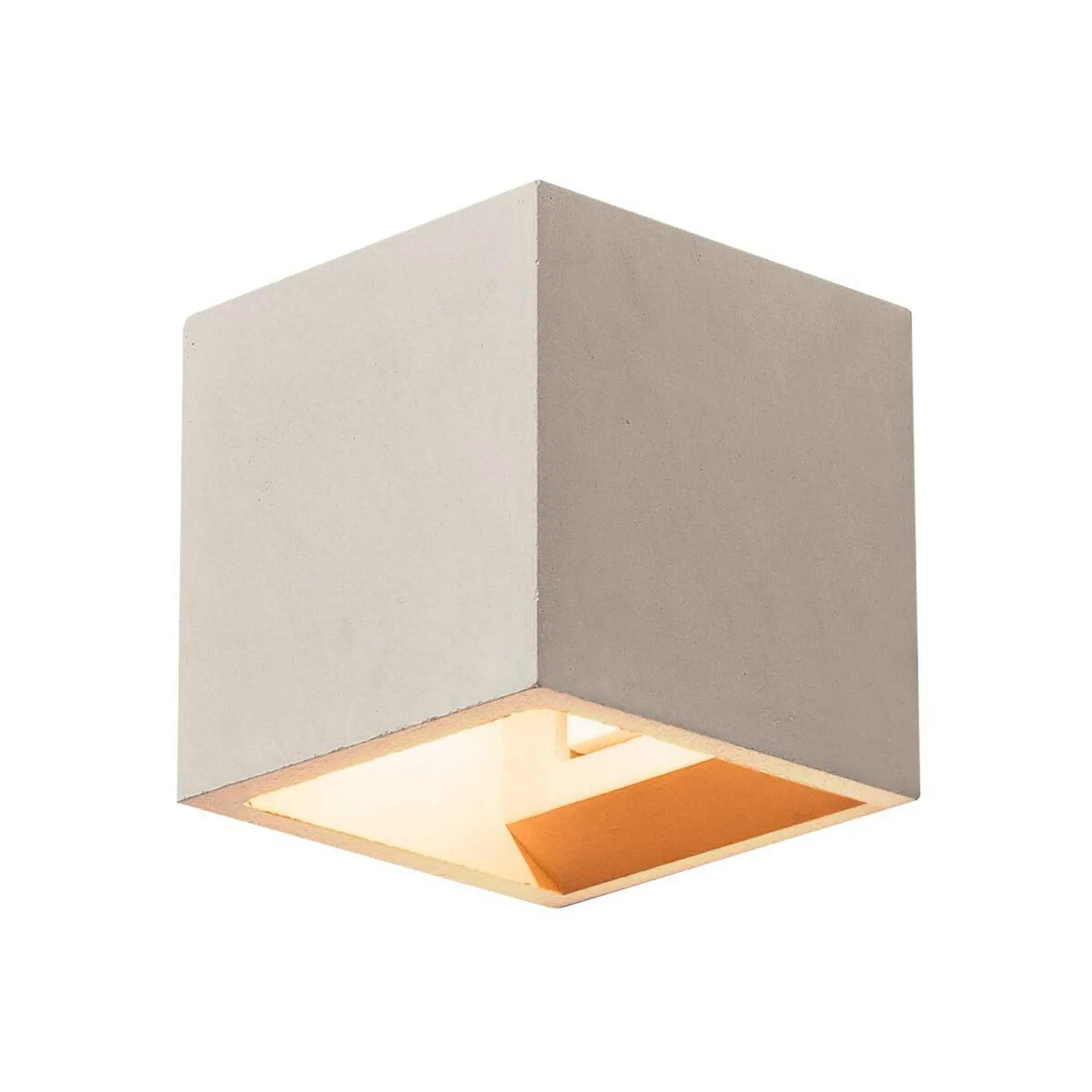 BIG WHITE SLV SOLID CUBE, nástěnné světlo, QT14, šedé, max. 25W 1000910