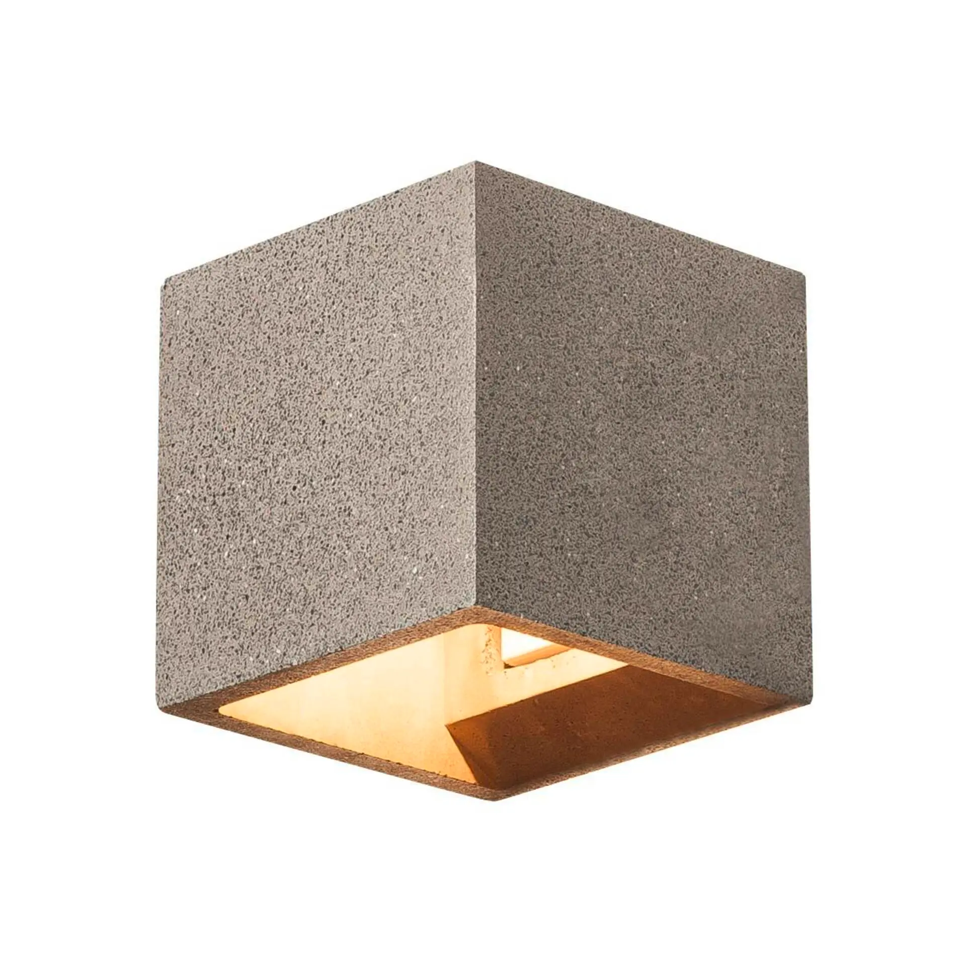 BIG WHITE SLV SOLID CUBE, nástěnné světlo, QT14, černý pískovec, max. 25W 1000911
