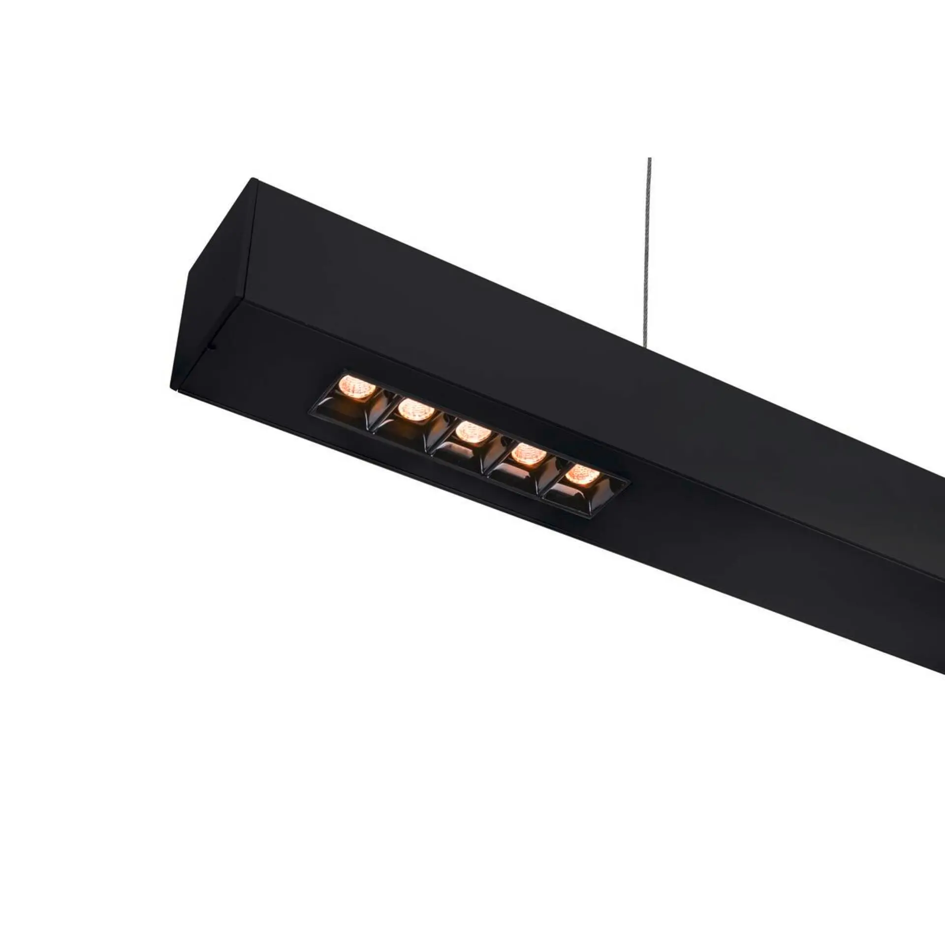BIG WHITE SLV Q-LINE PD LED vnitřní závěsné svítidlo, 1m, BAP, černá, 3000K 1000927