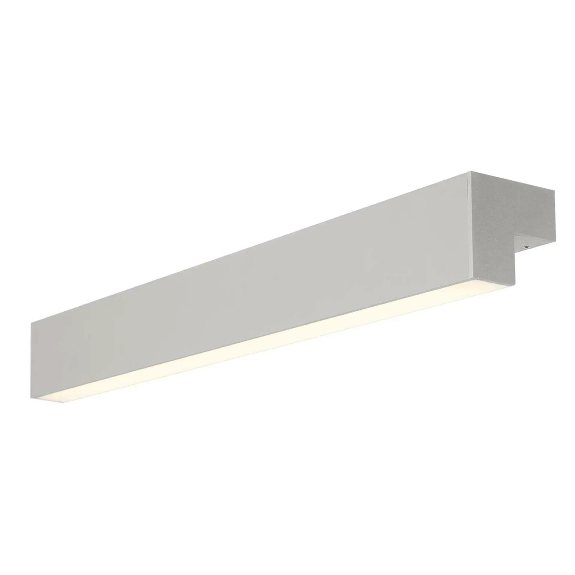 BIG WHITE SLV L-LINE 60 LED nástěnné a stropní svítidlo, IP44, 3000K, 820lm, stříbrošedá 1001300