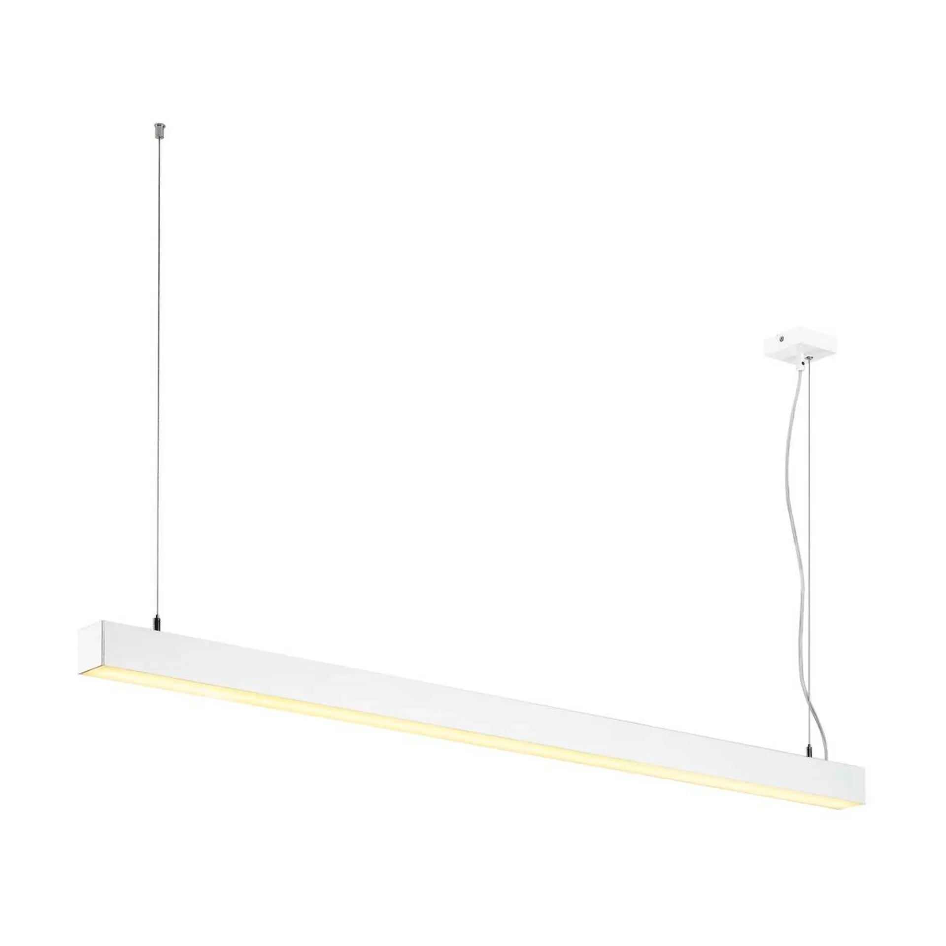 LA 1001310 Q-LINE DALI SINGLE LED, závěsné svítidlo, stmívatelné DALI, 1 500 mm, bílé - BIG WHITE (SLV)