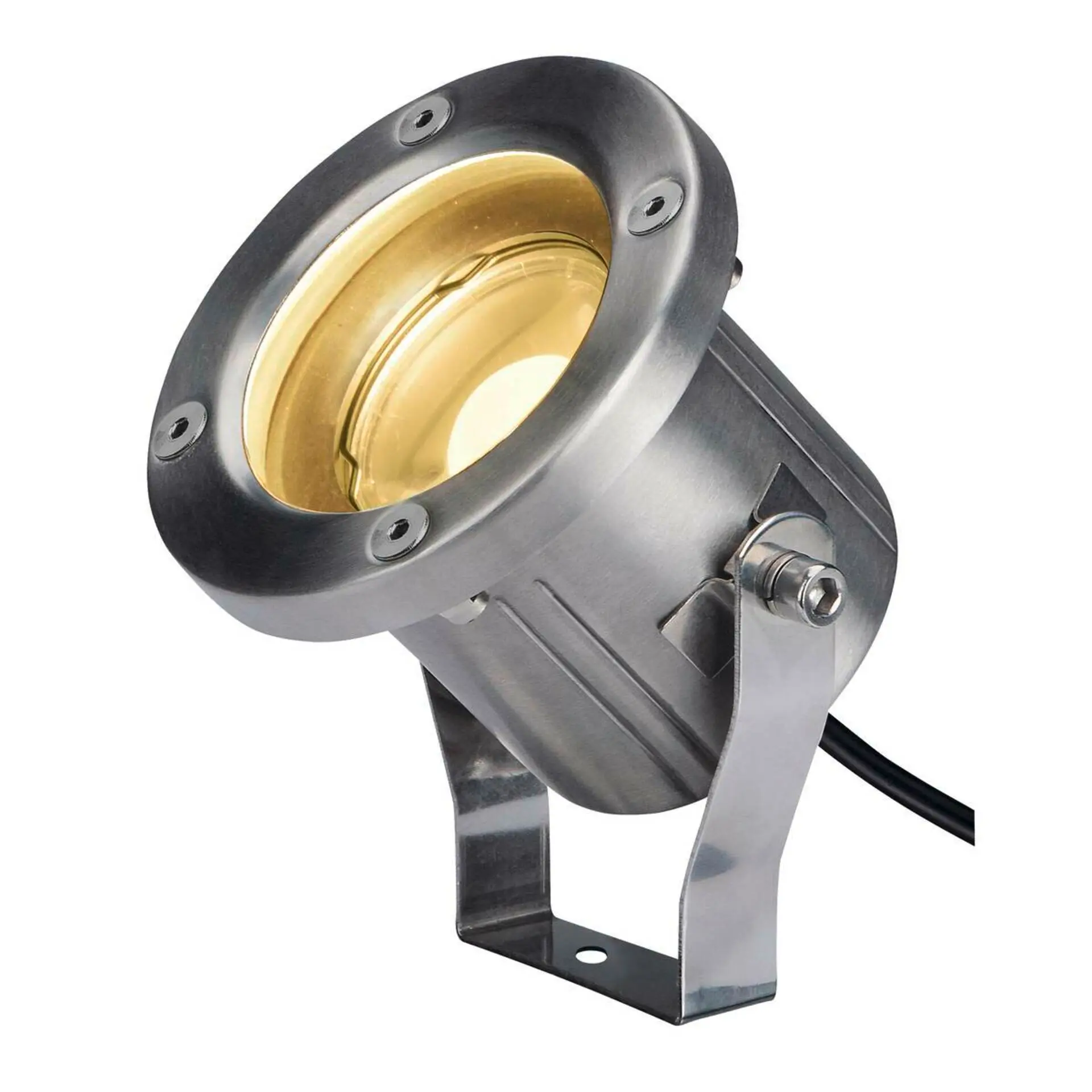 BIG WHITE SLV NAUTILUS SPIKE LED venkovní svítidlo s trnem, ušlechtilá ocel 316, IP55, 3000K 1001962