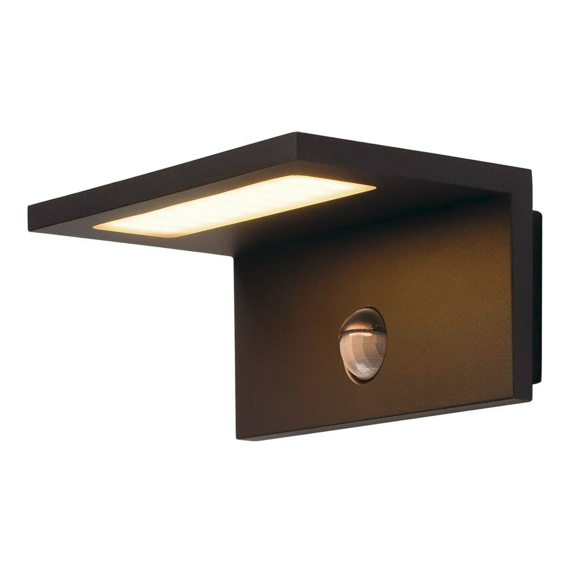 BIG WHITE SLV LED SENSOR WL LED venkovní nástěnné nástavbové svítidlo, IP44, antracit, 3000K 1001969