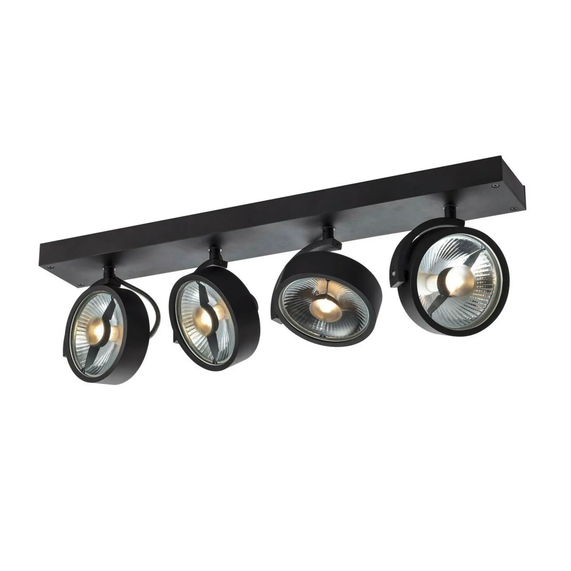 LA 1002023 KALU CW, nástěnné a stropní nástavbové svítidlo, quad, QPAR111, černá, 4x75W - BIG WHITE (SLV)