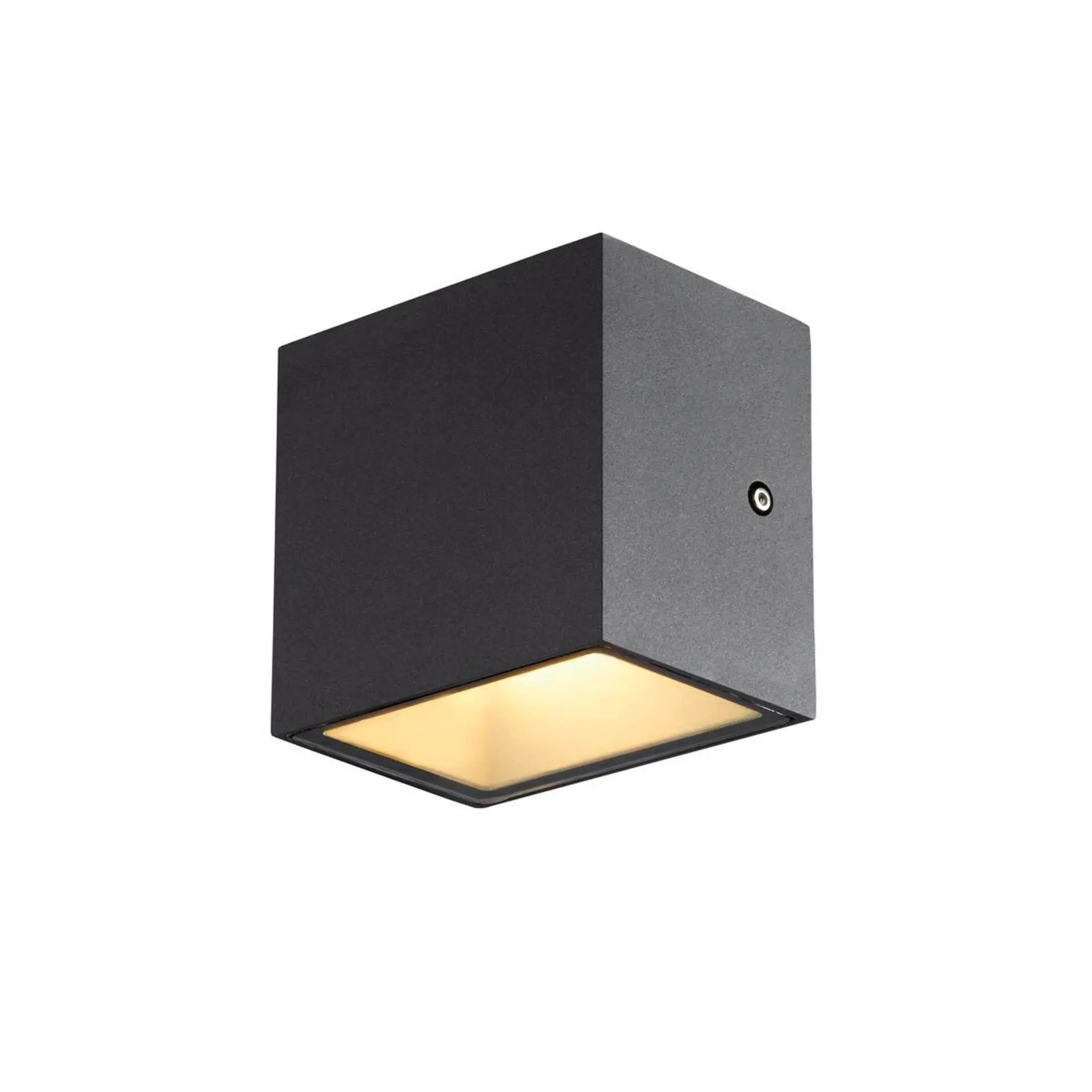 LA 1002032 SITRA CUBE WL LED venkovní nástěnné a stropní nástavbové svítidlo, antracit, IP44, 3000K, 10W - BIG WHITE (SLV)