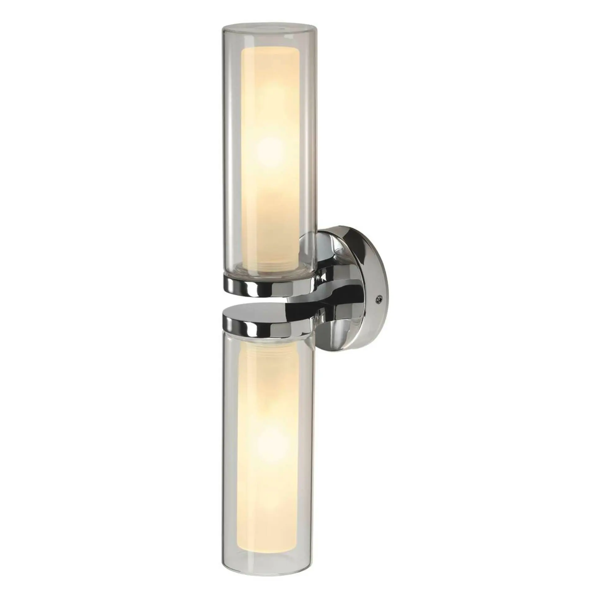 LA 1002229 Nástěnné svítidlo WL 106 zdvojené sklo, chrom 2xE14 - BIG WHITE (SLV)
