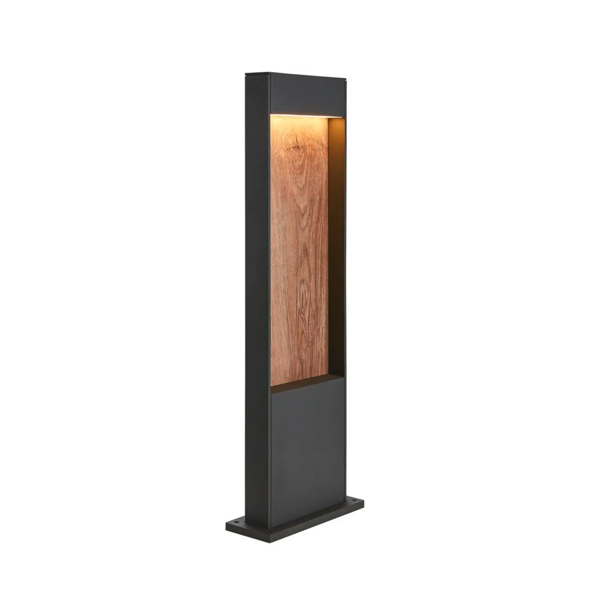 BIG WHITE SLV FLATT POLE 65 Outdoor, stojací LED svítidlo, 3000K, IP65, antracitové/hnědé 1002957