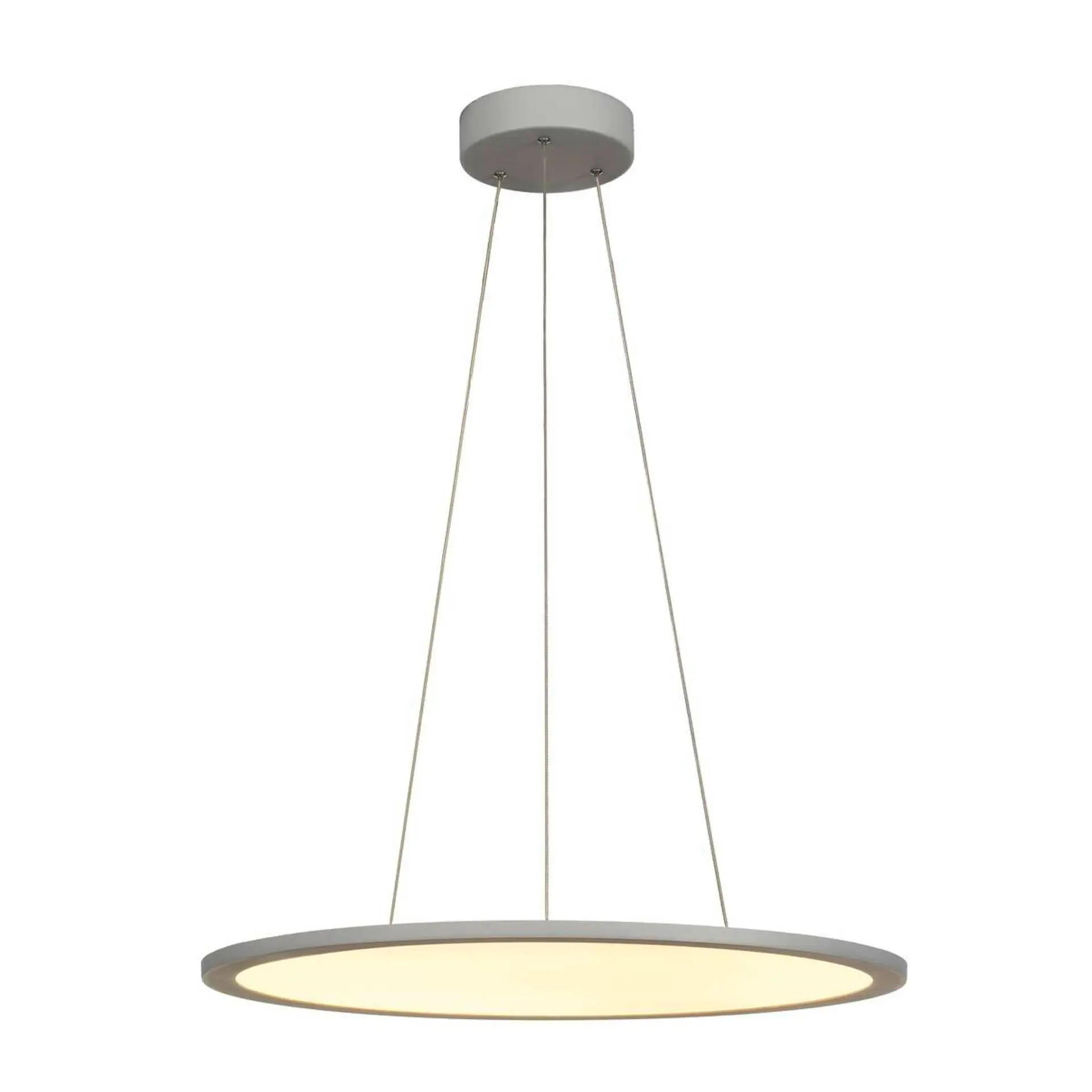 LA 1003046 PANEL 60 DALI Indoor, závěsné LED svítidlo kruhové, šedé, 3000K - BIG WHITE (SLV)