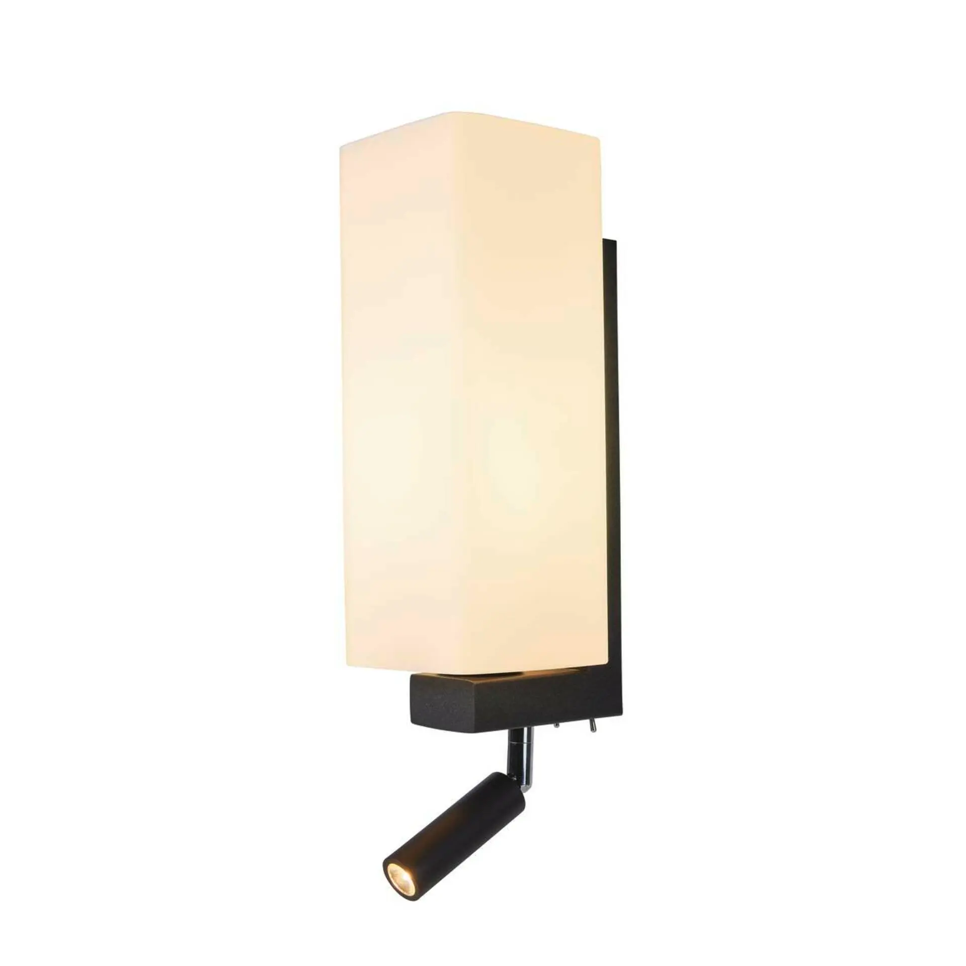 LA 1003428 QUADRASS SPOT Indoor, nástěnné svítidlo s LED Spotem a objímkou E27, černé - BIG WHITE (SLV)