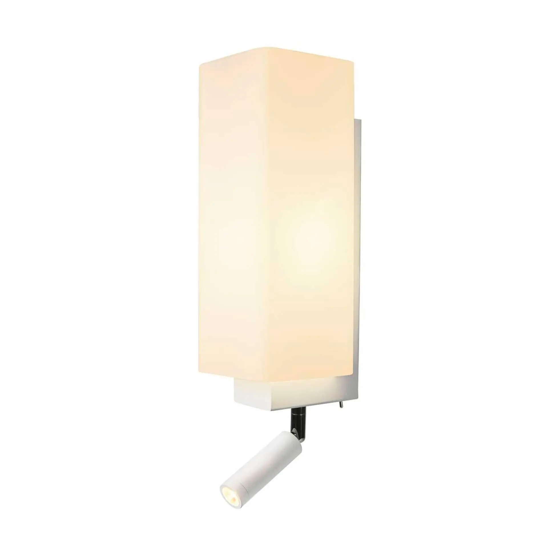 BIG WHITE SLV QUADRASS SPOT Indoor nástěnné svítidlo s LED Spotem a objímkou E27, bílé 1003429