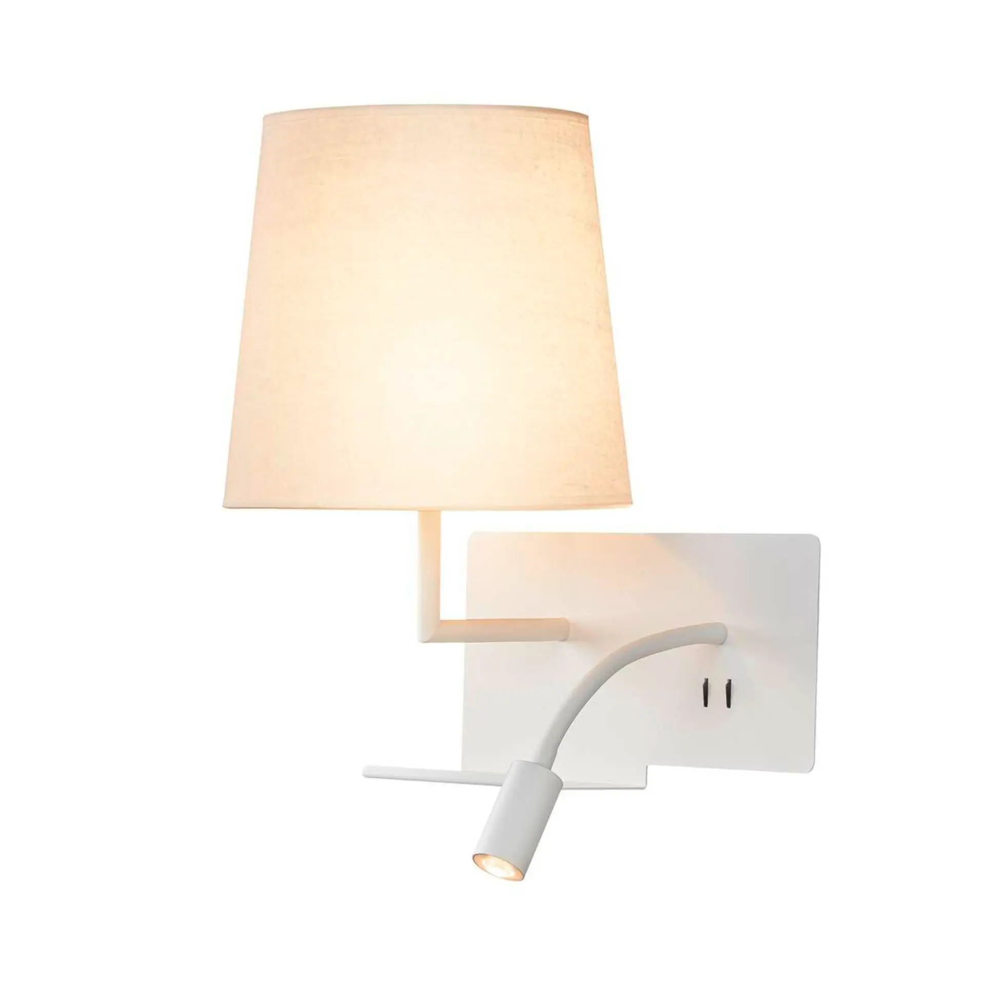BIG WHITE SLV SOMNILA FLEX vnitřní nástěnné svítidlo LED 3000K, bílá, verze vlevo vč. USB přípojky 1003459