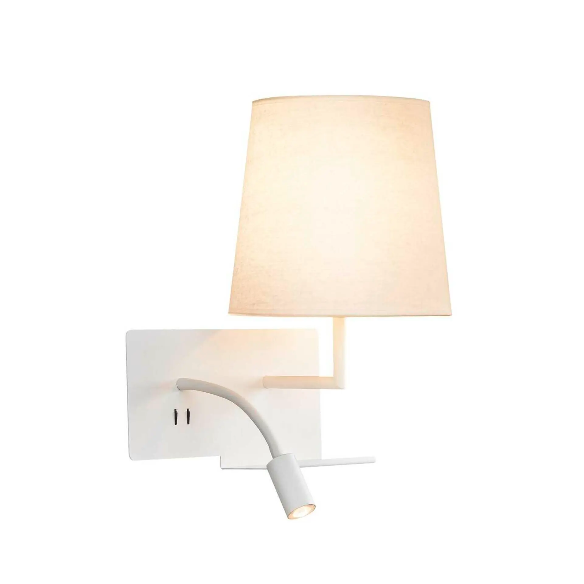 BIG WHITE SLV SOMNILA FLEX vnitřní nástěnné svítidlo LED 3000K, bílá, verze vpravo vč. USB přípojky 1003460