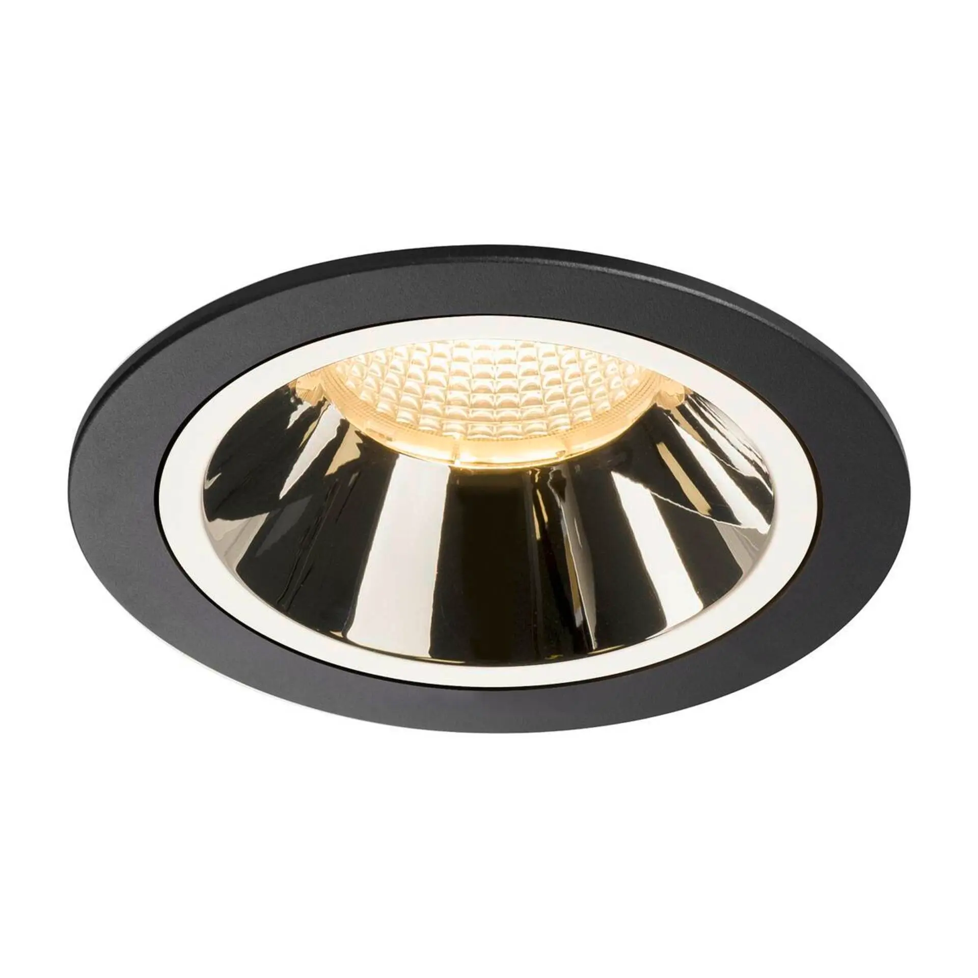 BIG WHITE SLV NUMINOS DL L vnitřní LED zápustné stropní svítidlo černá/chrom 3000 K 55° 1003945