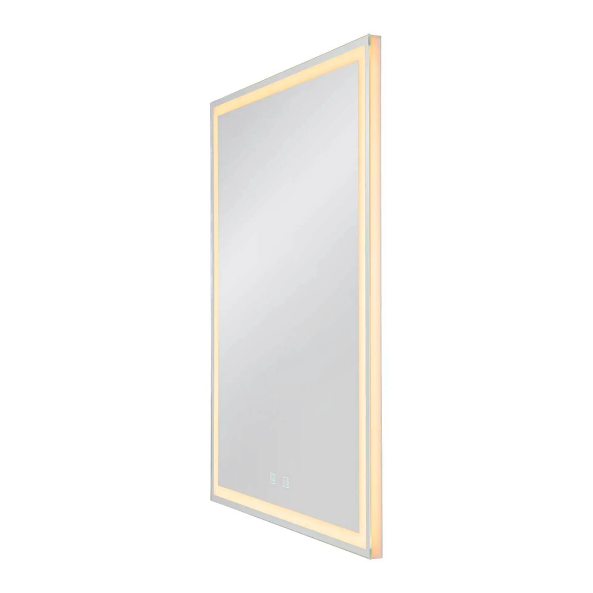 BIG WHITE SLV TRUKKO WL vnitřní LED nástěnné zrcadlo hranaté s funkcí odmlžení alu 1004730