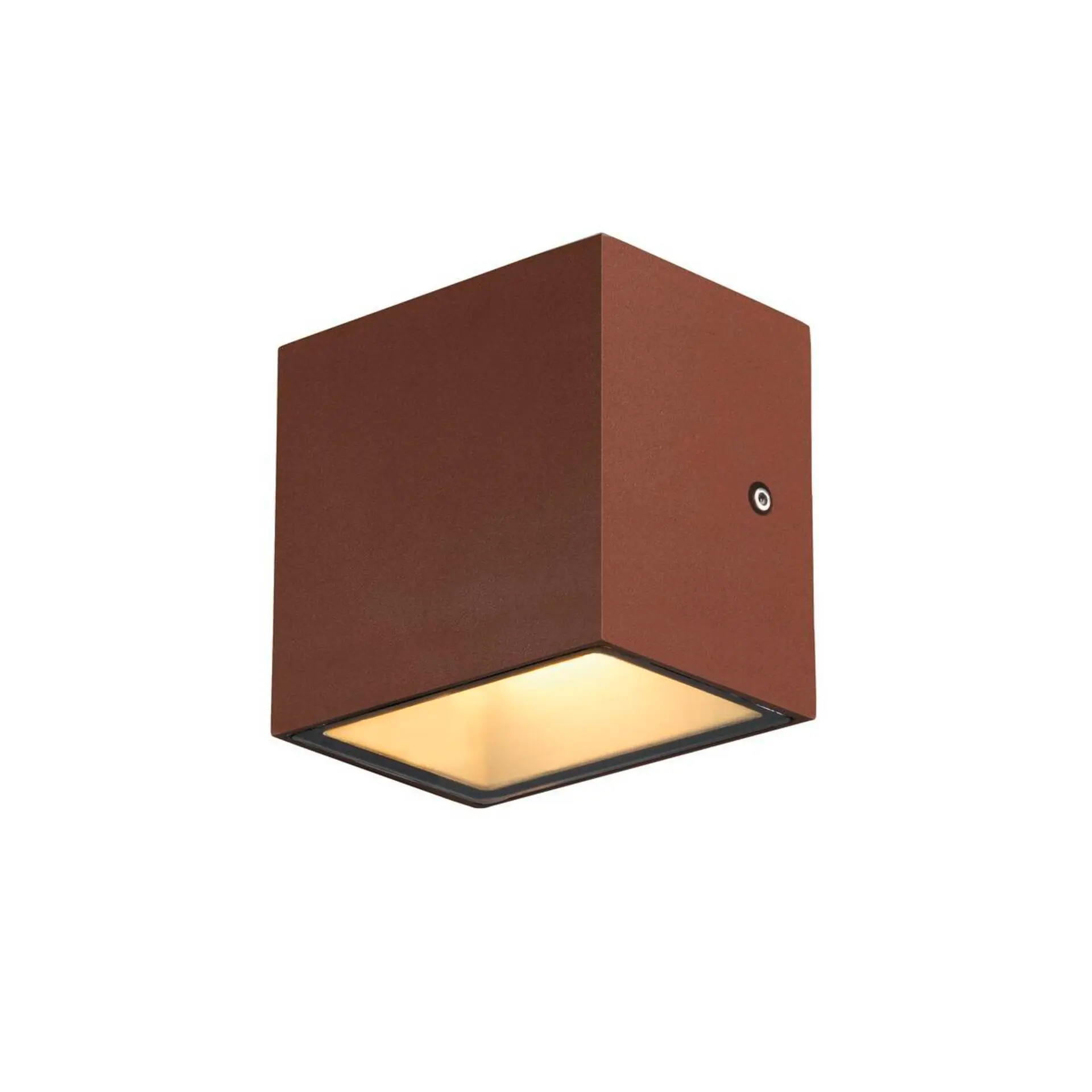 BIG WHITE SLV SITRA S WL SINGLE venkovní LED nástěnné přisazené svítidlo rezavé CCT switch 3000/4000 K 1005150