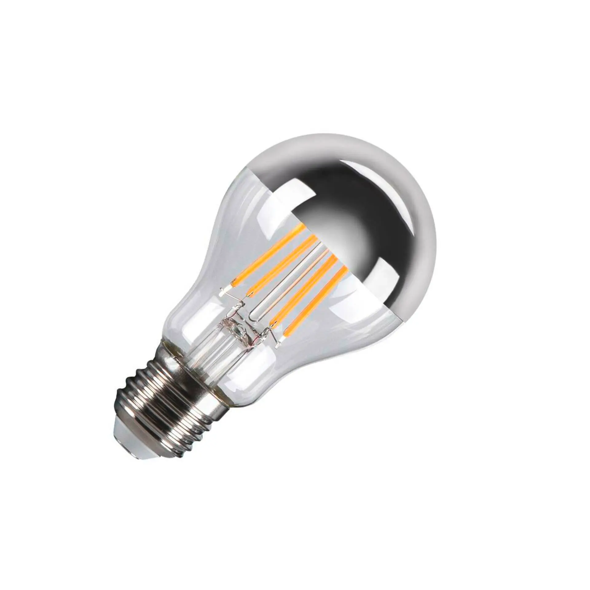 LA 1005305 A60 E27 Mirrorhead LED světelný zdroj chromový 7,5 W 2700 K CRI 90 180° - BIG WHITE (SLV)