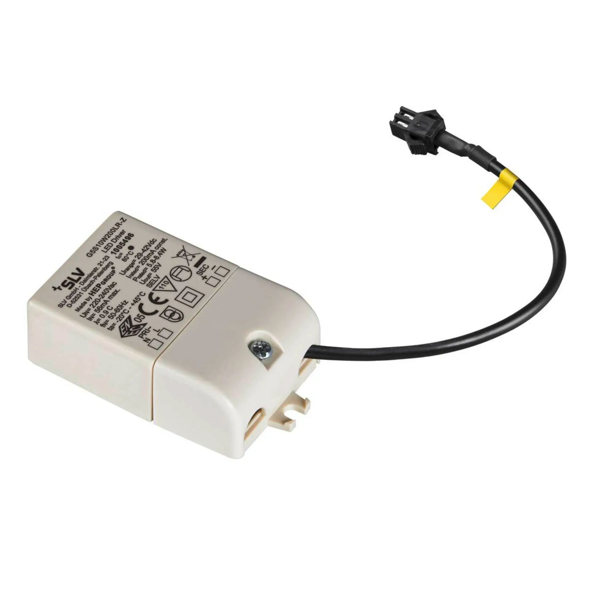 LA 1005610 LED driver 200 mA 10 W, Quick Connector - BIG WHITE (SLV)