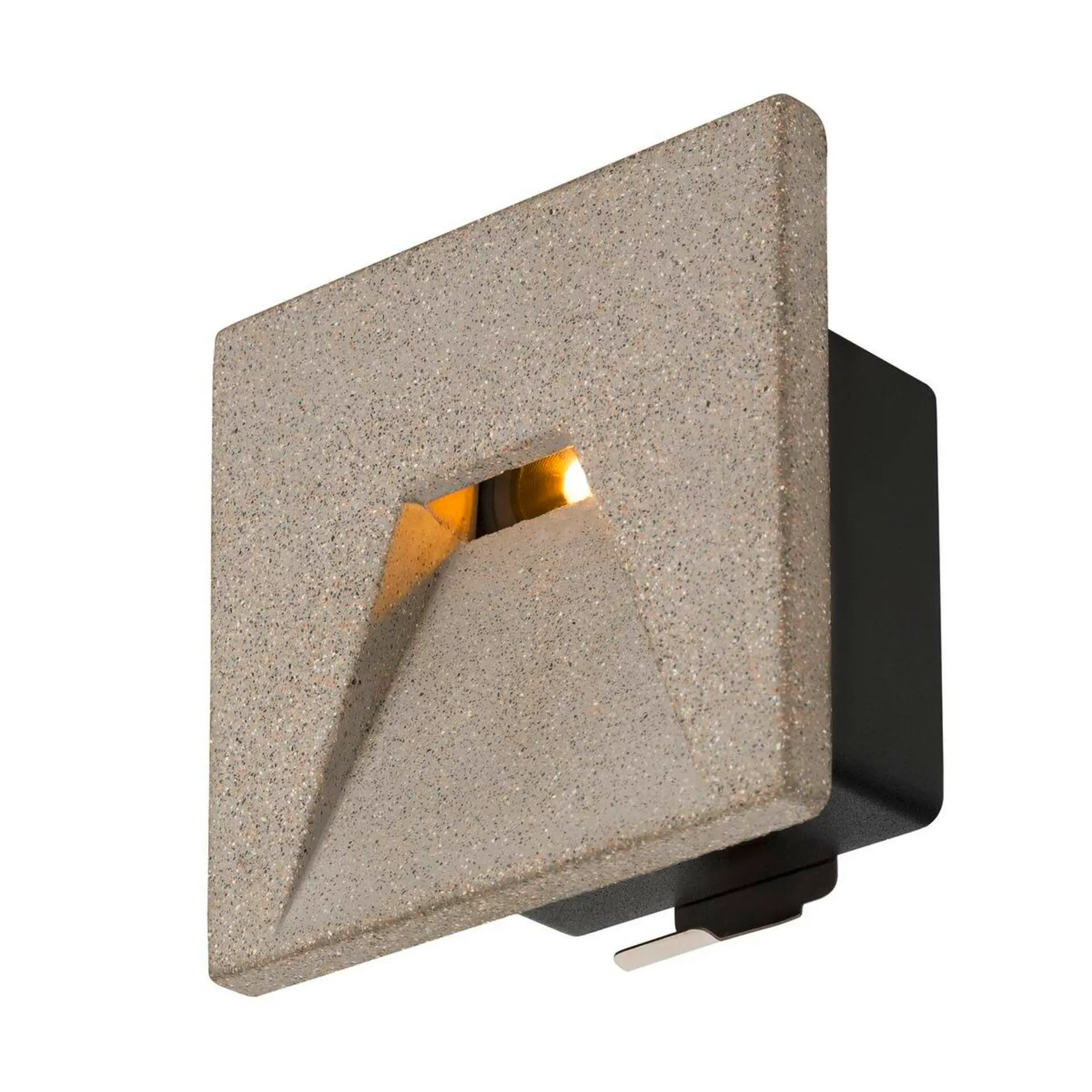 BIG WHITE SLV CONCRETO EL nástěnné zápustné svítidlo šedé, 3,2 W, 45 lm, 3000 K 1006406