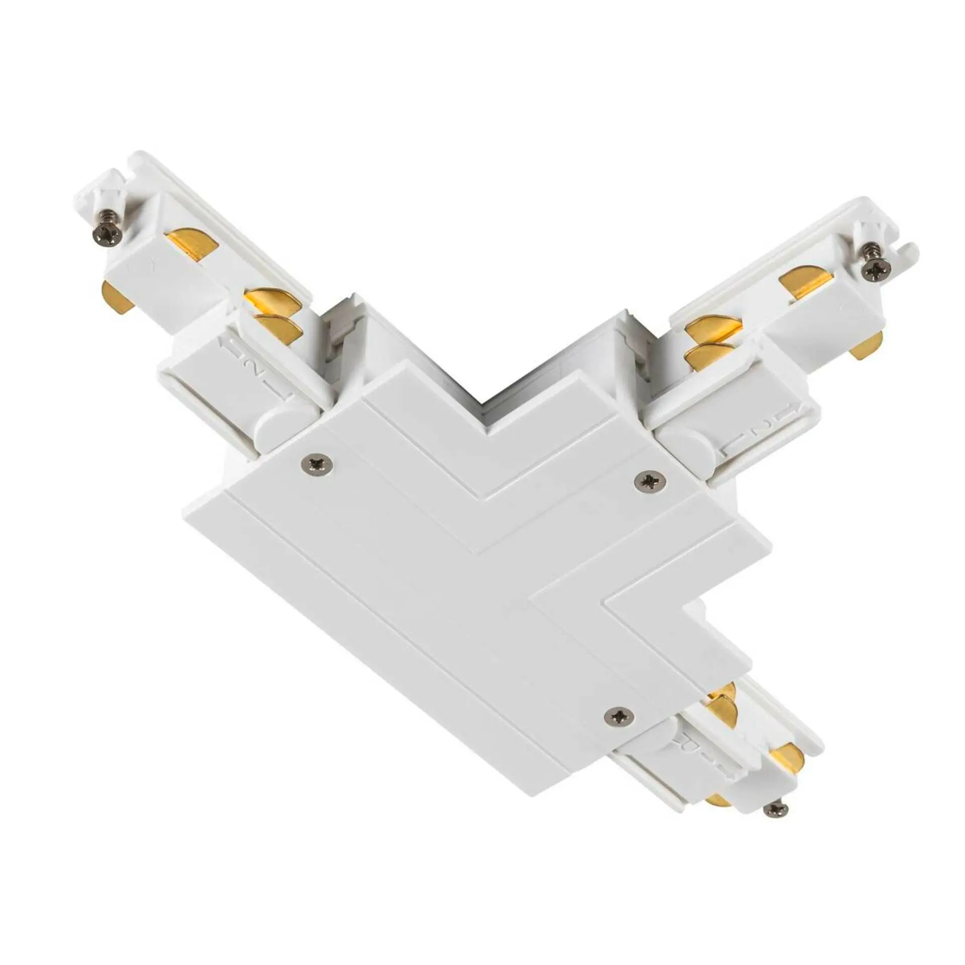 BIG WHITE SLV T-spojka pro S-TRACK 3fázovou montážní lištu, uzemnění vnitřní vlevo, bílá, DALI 1006528
