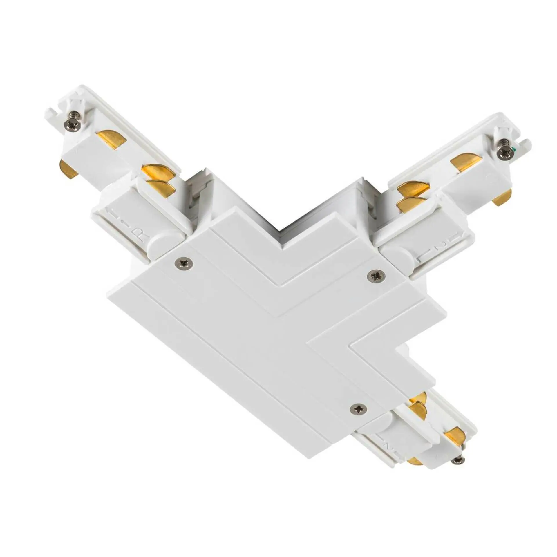 BIG WHITE SLV T-spojka pro S-TRACK 3fázovou montážní lištu, uzemnění vnější vlevo, bílá, DALI 1006530