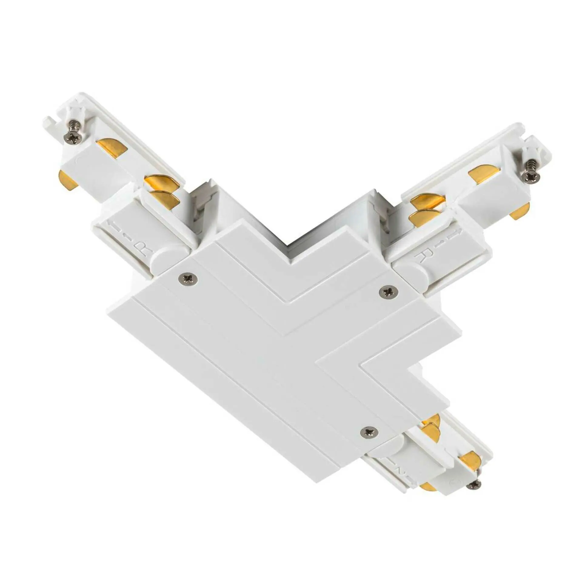 BIG WHITE SLV T-spojka pro S-TRACK 3fázovou montážní lištu, uzemnění vnější vpravo, bílá, DALI 1006534