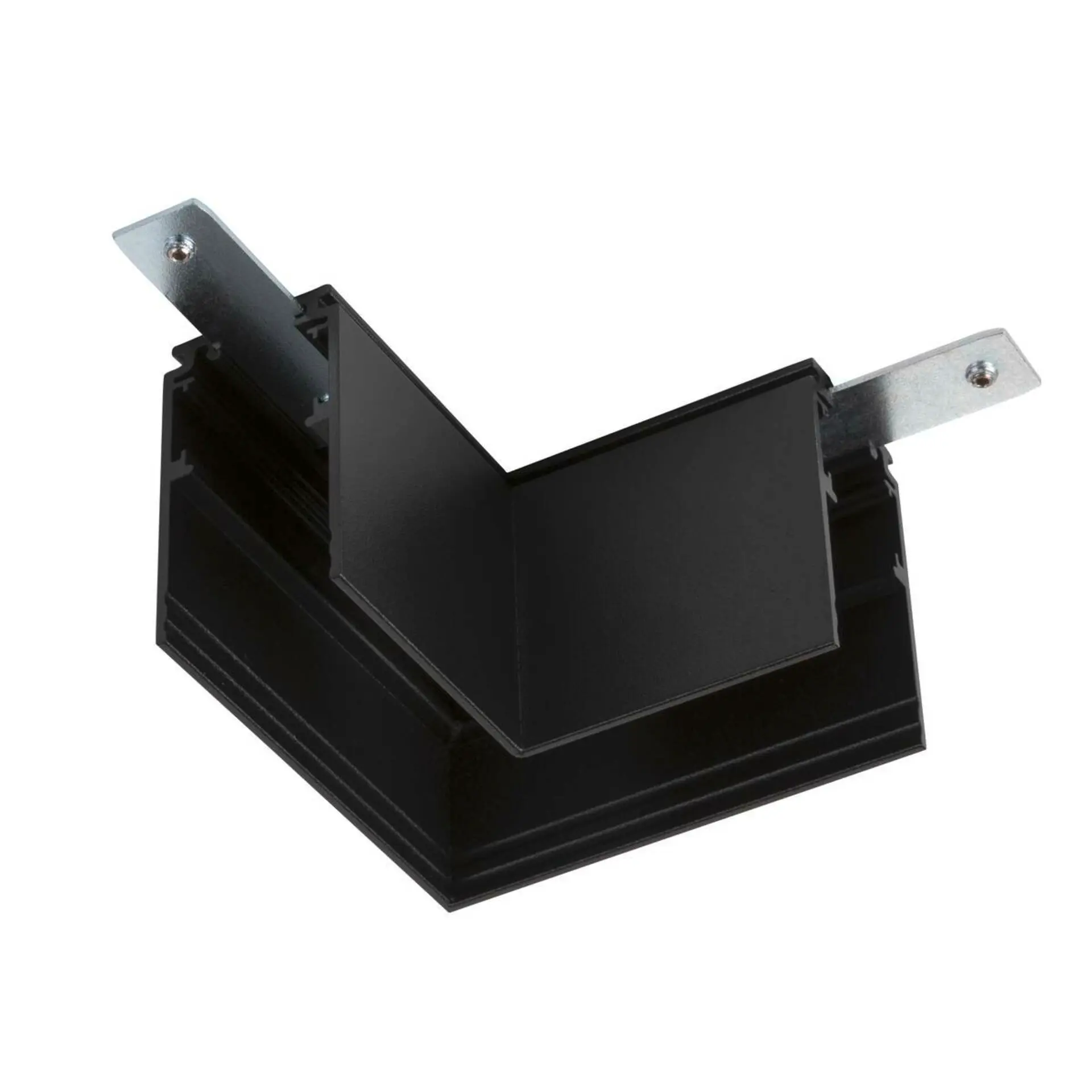 LA 1006581 L-spojka mechanická 48 V TRACK, pro nástavbovou lištu hlub., vlevo, černá - BIG WHITE (SLV)